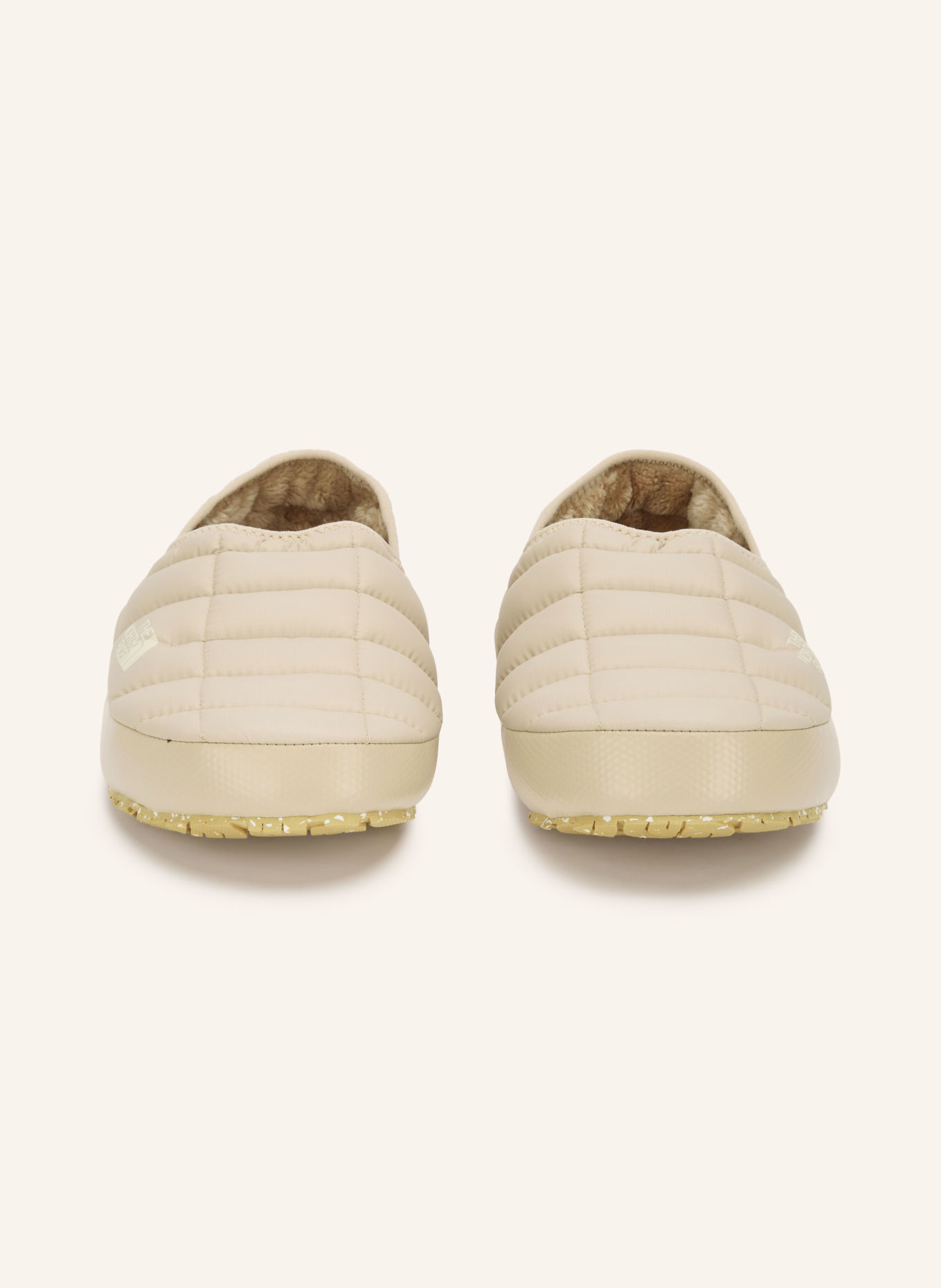 THE NORTH FACE THERMOBALL™ TRACTION slippers with faux fur: TAUPE