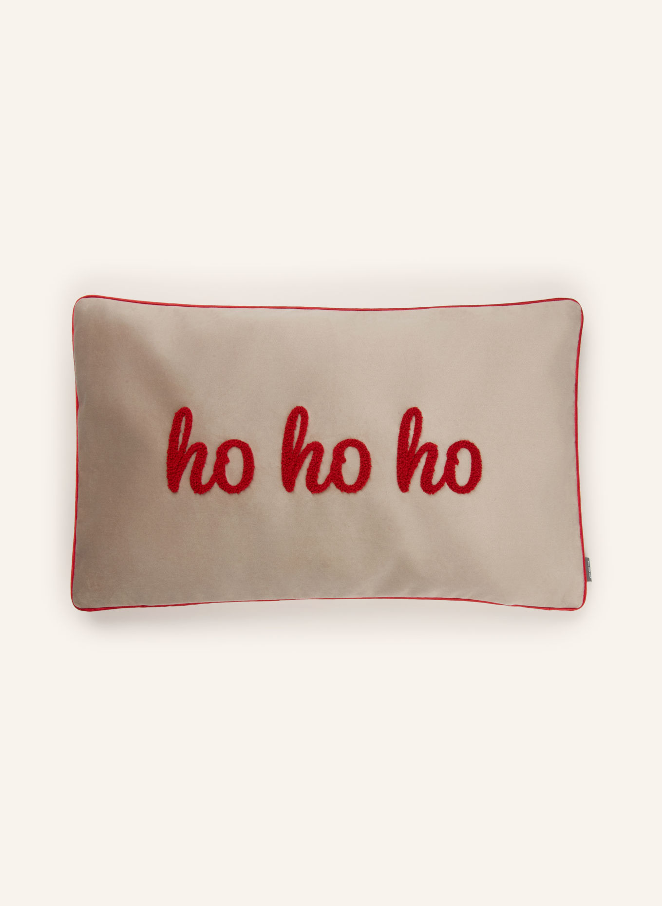 PAD Decoratieve kussenhoes LYRICS: TAUPE / DONKERROOD