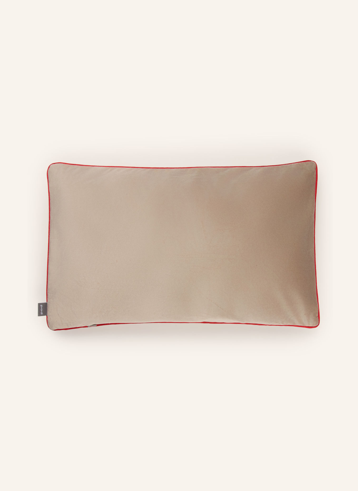 PAD Decoratieve kussenhoes LYRICS: TAUPE / DONKERROOD