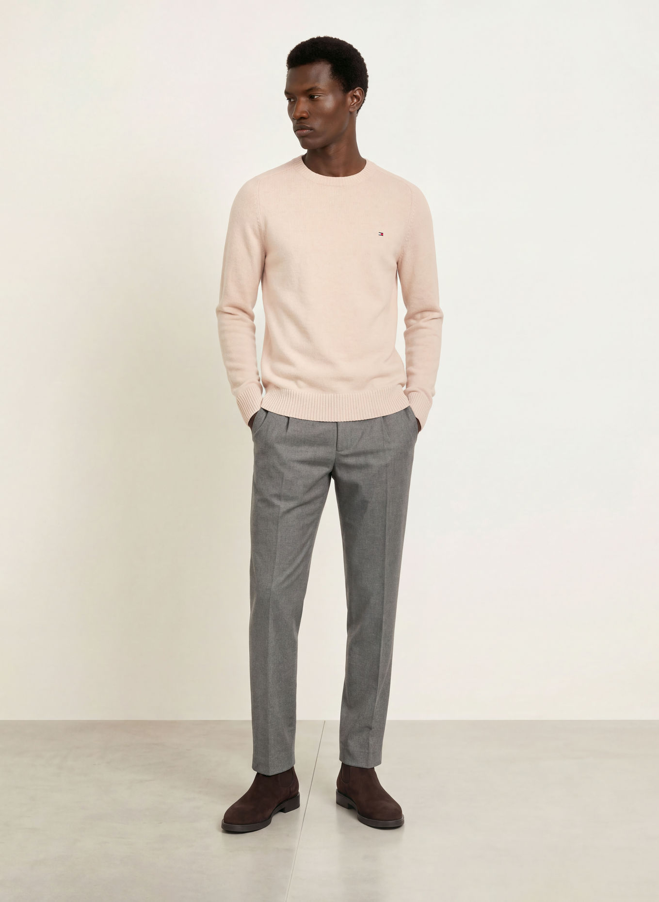 TOMMY HILFIGER Sweater: BEIGE