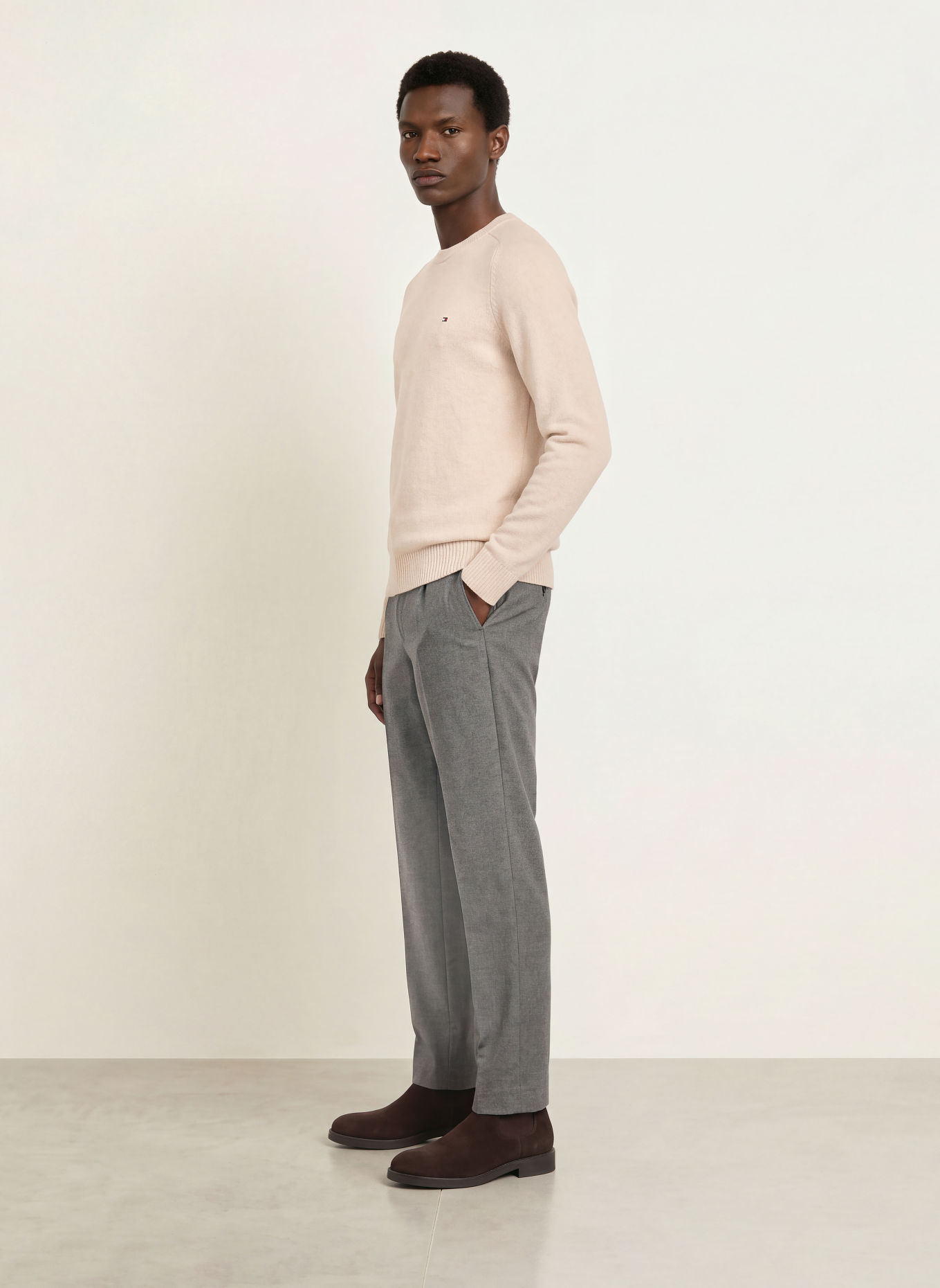 TOMMY HILFIGER Sweater: BEIGE