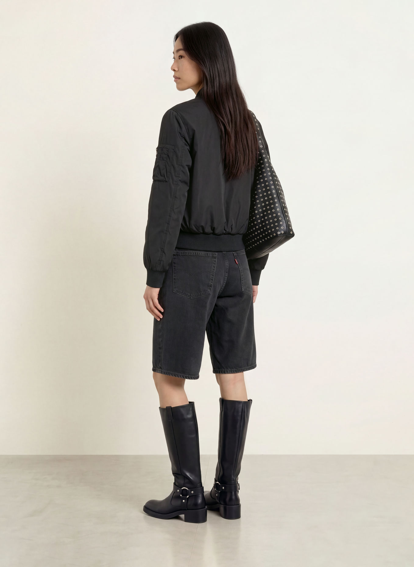 BOMBERS ORIGINAL Blouson: SCHWARZ