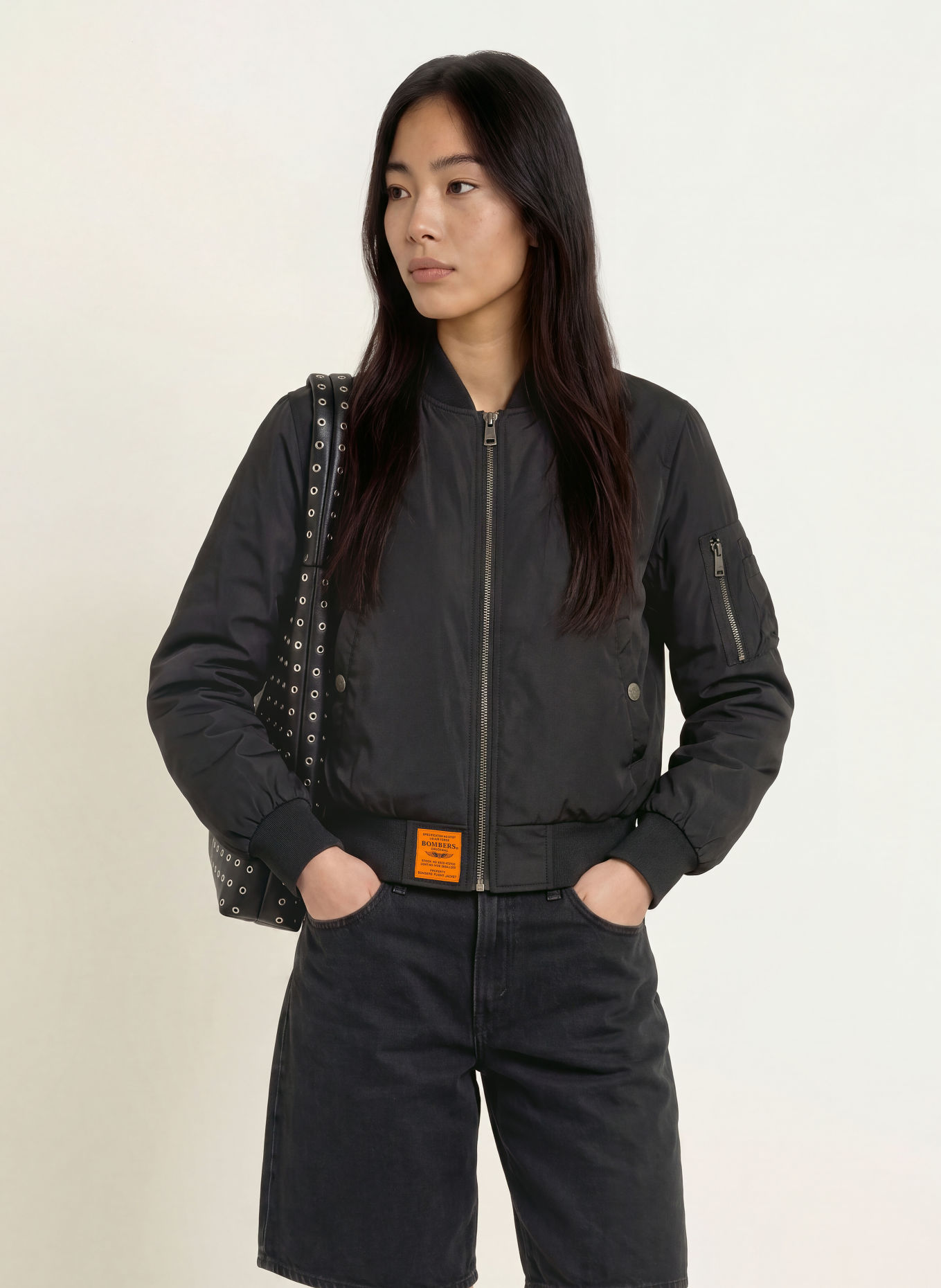 BOMBERS ORIGINAL Blouson: SCHWARZ