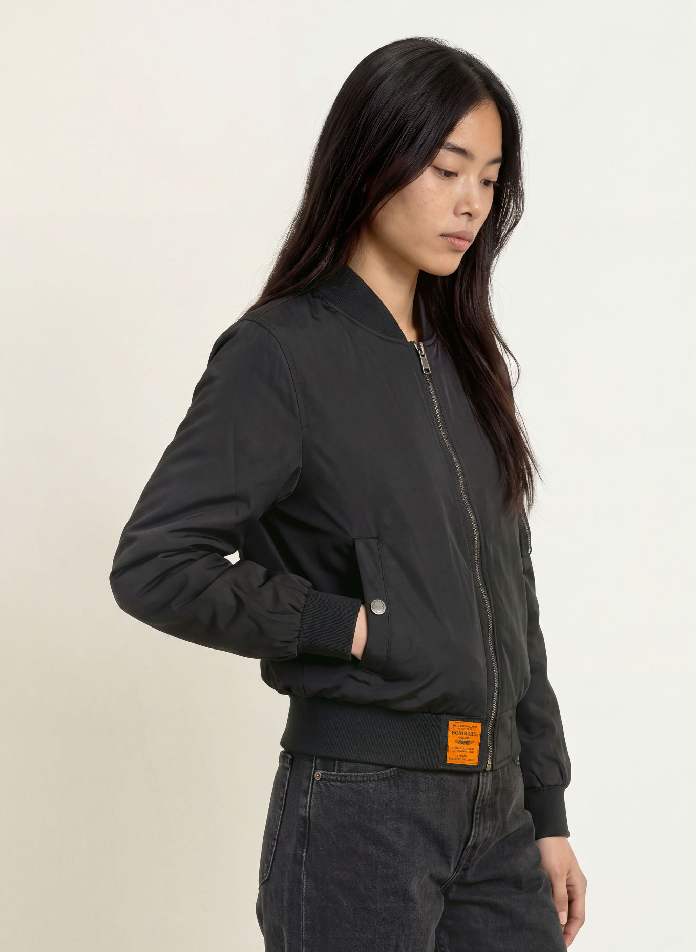 BOMBERS ORIGINAL Blouson: SCHWARZ
