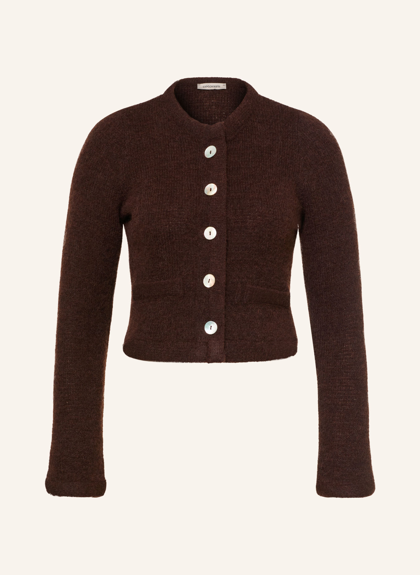 CocoVero Cardigan MORA: DARK BROWN