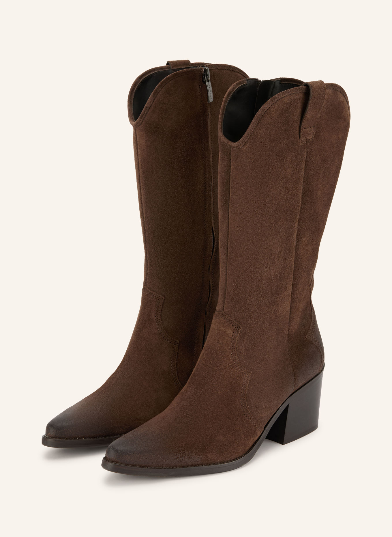 paul green Cowboy boots: BROWN