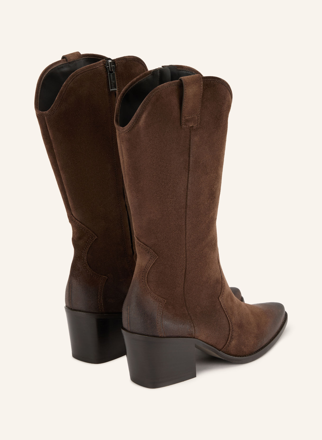 paul green Cowboy boots: BROWN