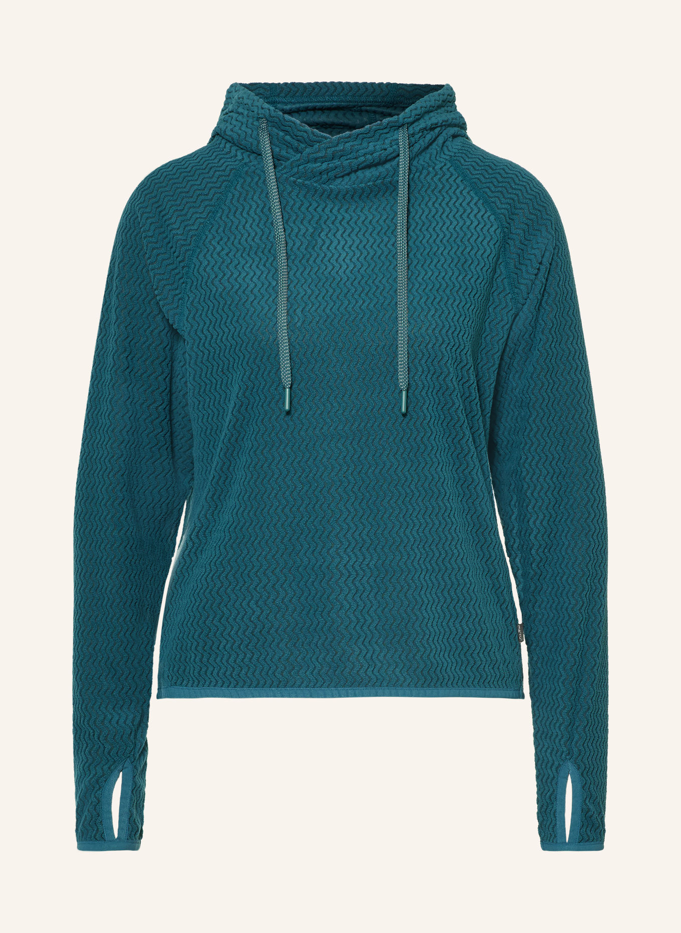 me°ru' Fleece hoodie CALAIS: TEAL
