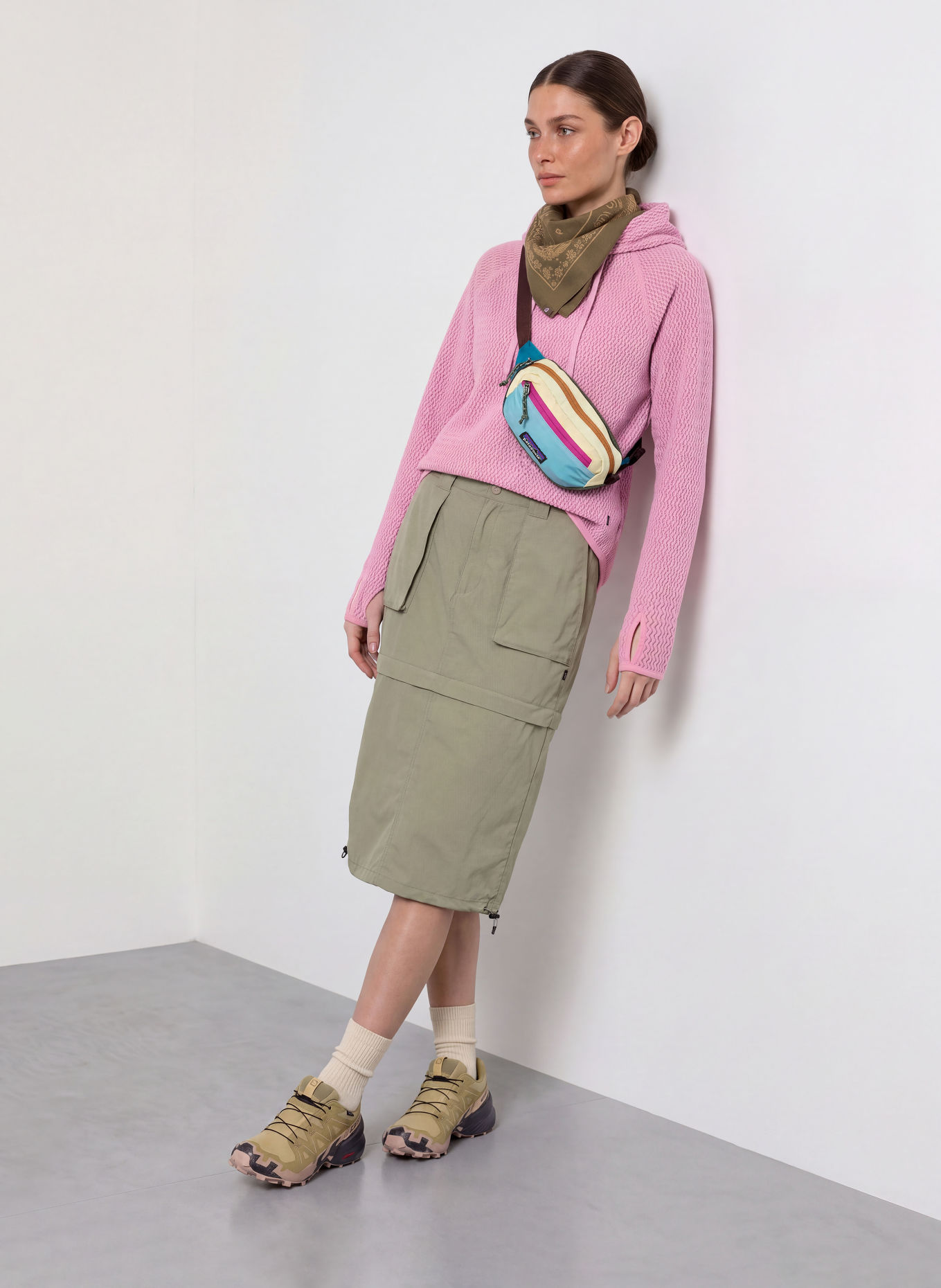 me°ru' Fleece hoodie CALAIS: DUSKY PINK