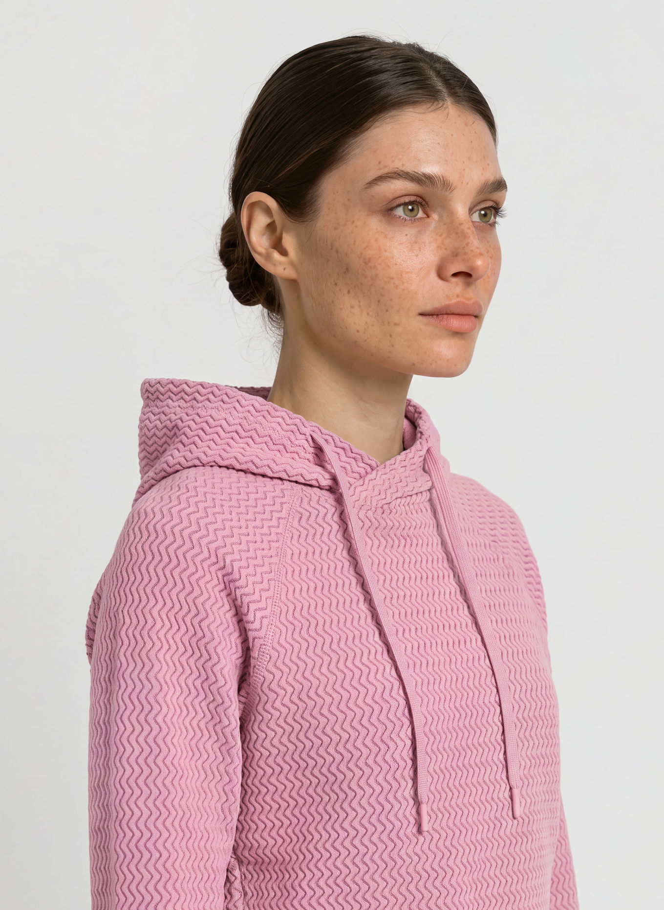 me°ru' Fleece hoodie CALAIS: DUSKY PINK