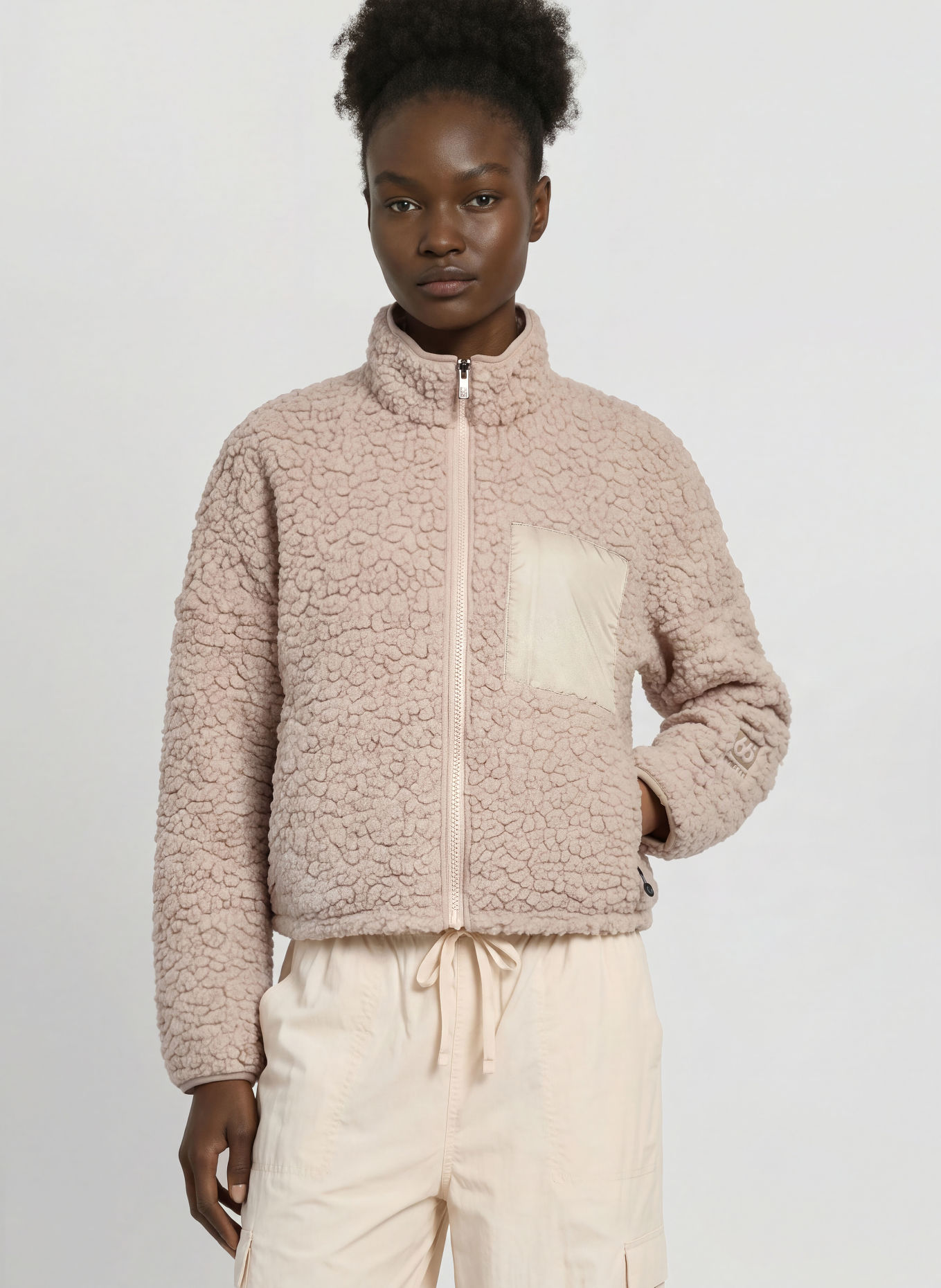 66°NORTH Fleecejakke VARMAHLID: BEIGE
