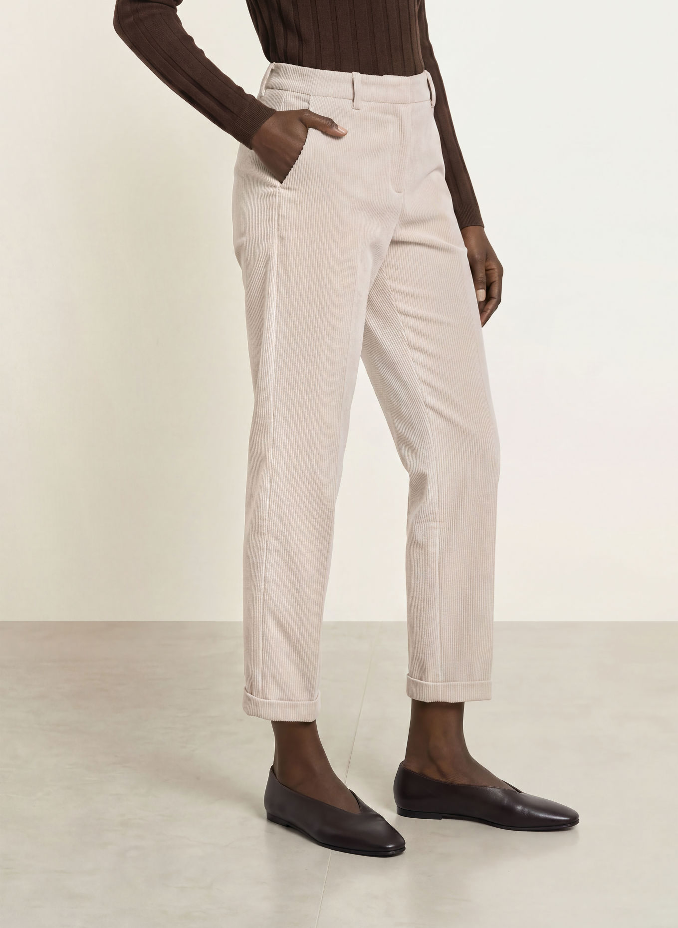CAMBIO Cordhose KRYSTAL: ECRU