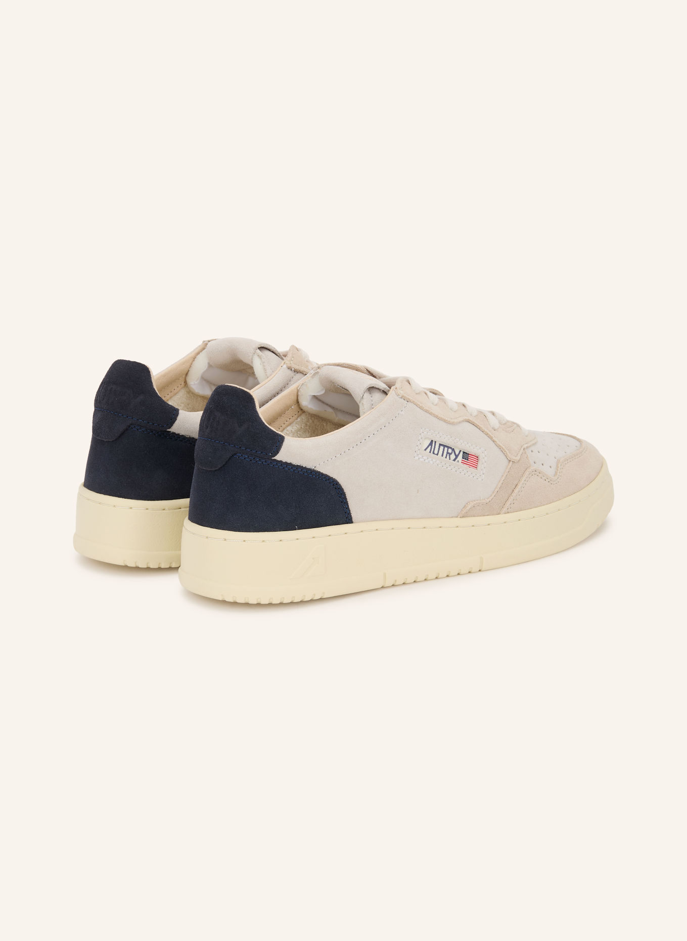 AUTRY Sneakers MEDALIST LOW: LIGHT GRAY / DARK BLUE