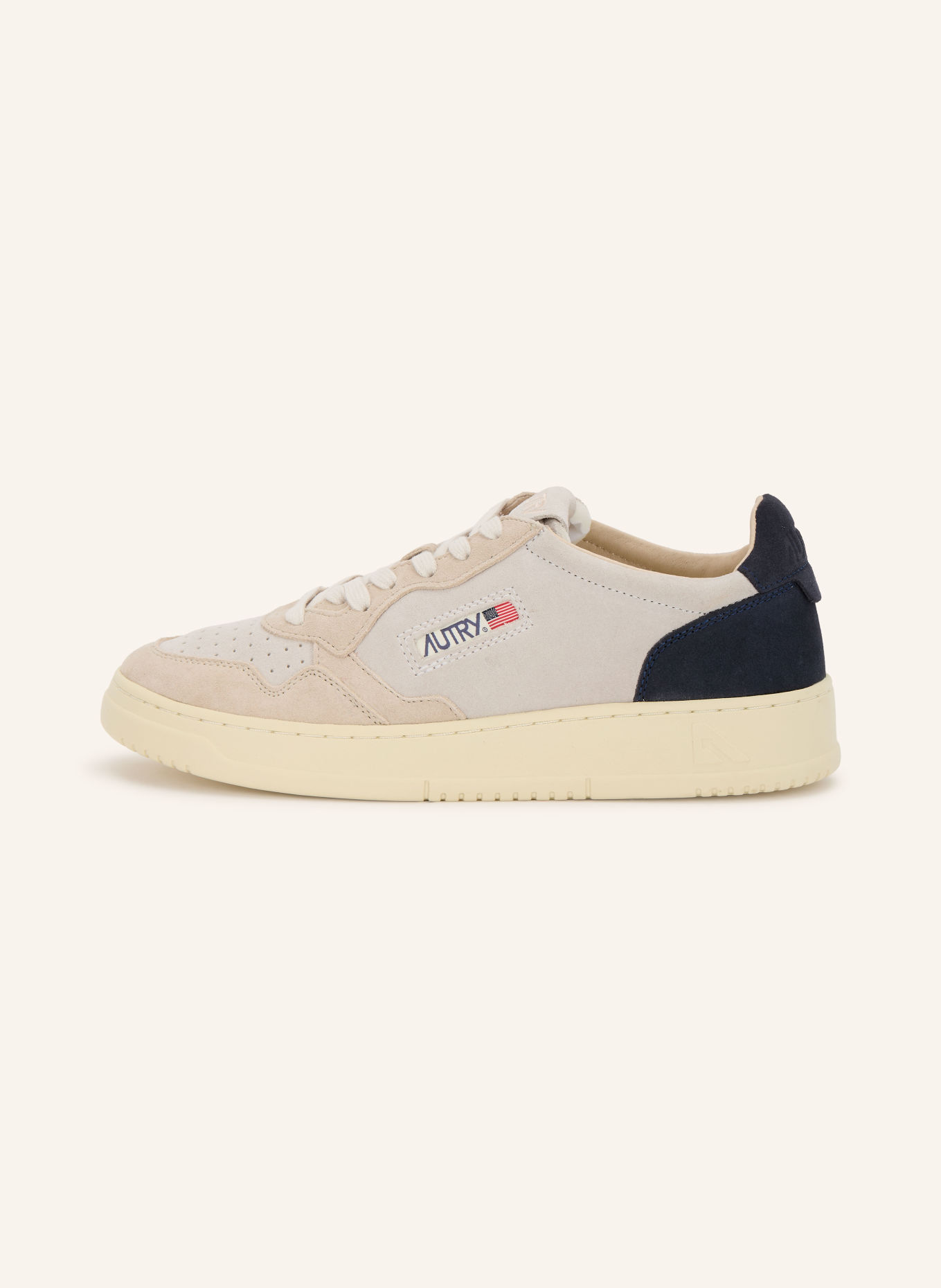 AUTRY Sneakers MEDALIST LOW: LIGHT GRAY / DARK BLUE