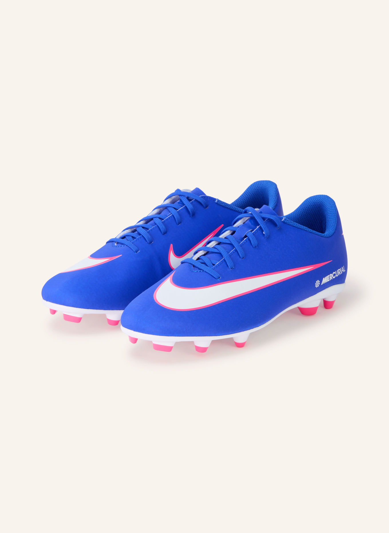 Nike Fußballschuhe VAPOR 16 CLUB FG/MG: BLAU / NEONPINK / WEISS