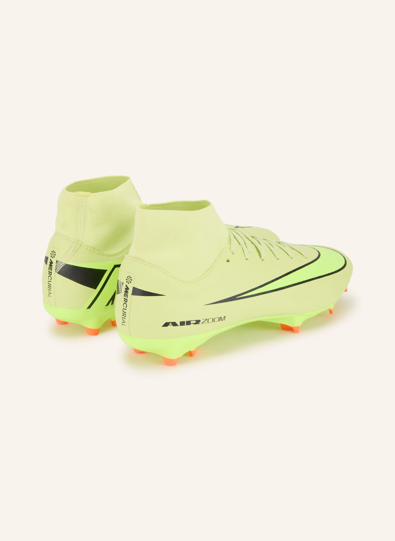 Nike Fodboldsko SUPERFLY 10 ACADEMY: NEONGUL / SORT