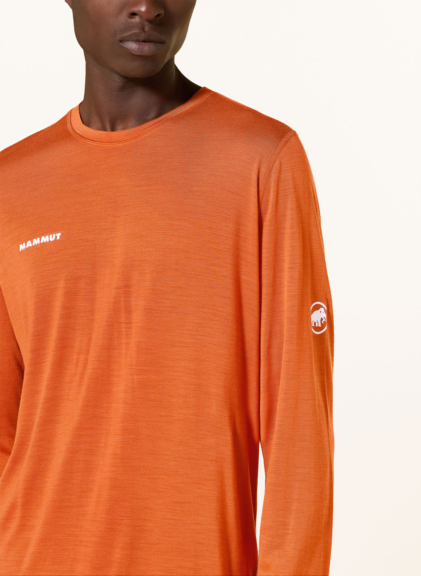 MAMMUT Long sleeve shirt TREE WOOL FL: ORANGE