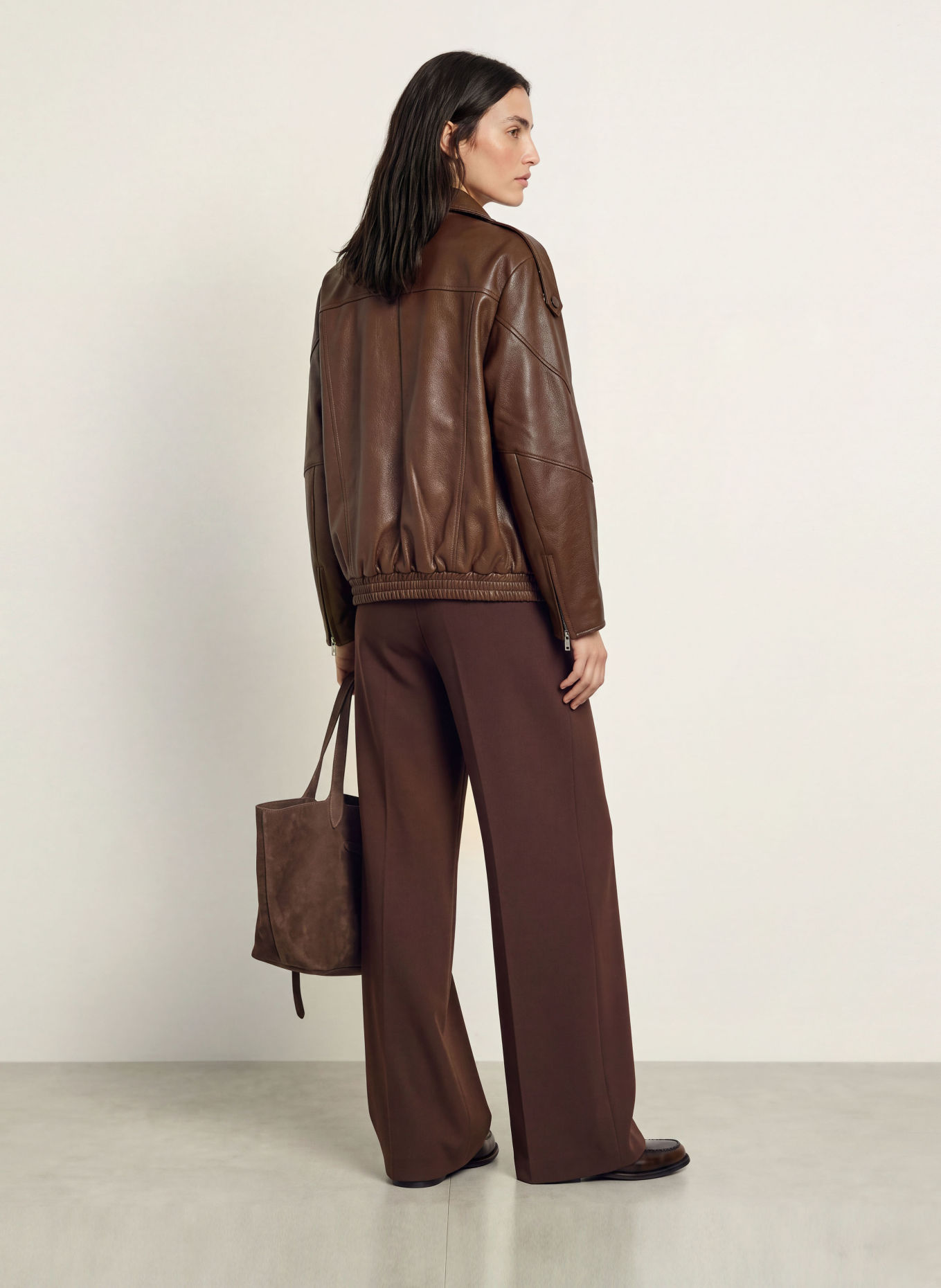 ROSSI IVON Trousers: DARK BROWN