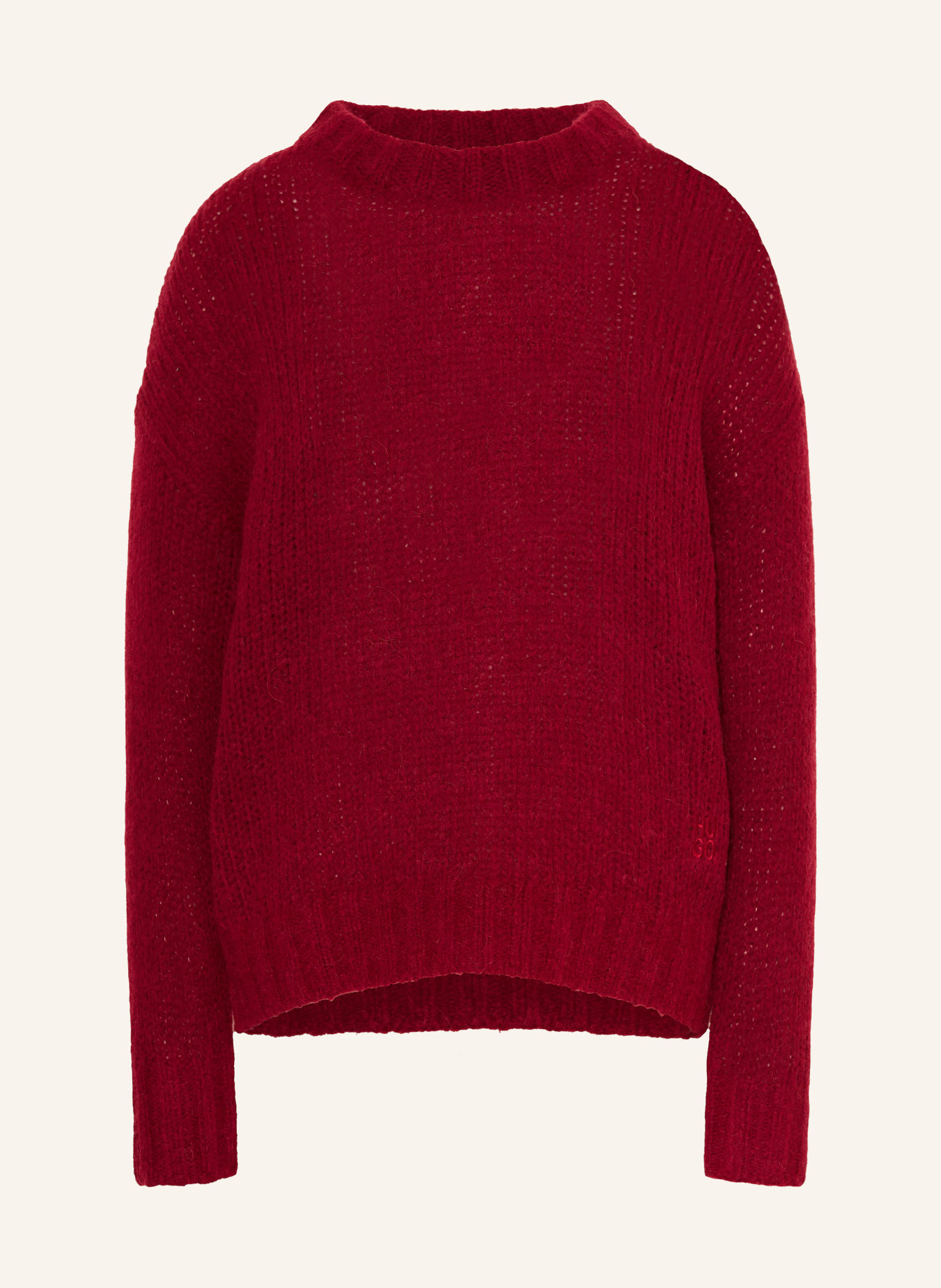 HUGO Pullover SLOOSSY: DUNKELROT