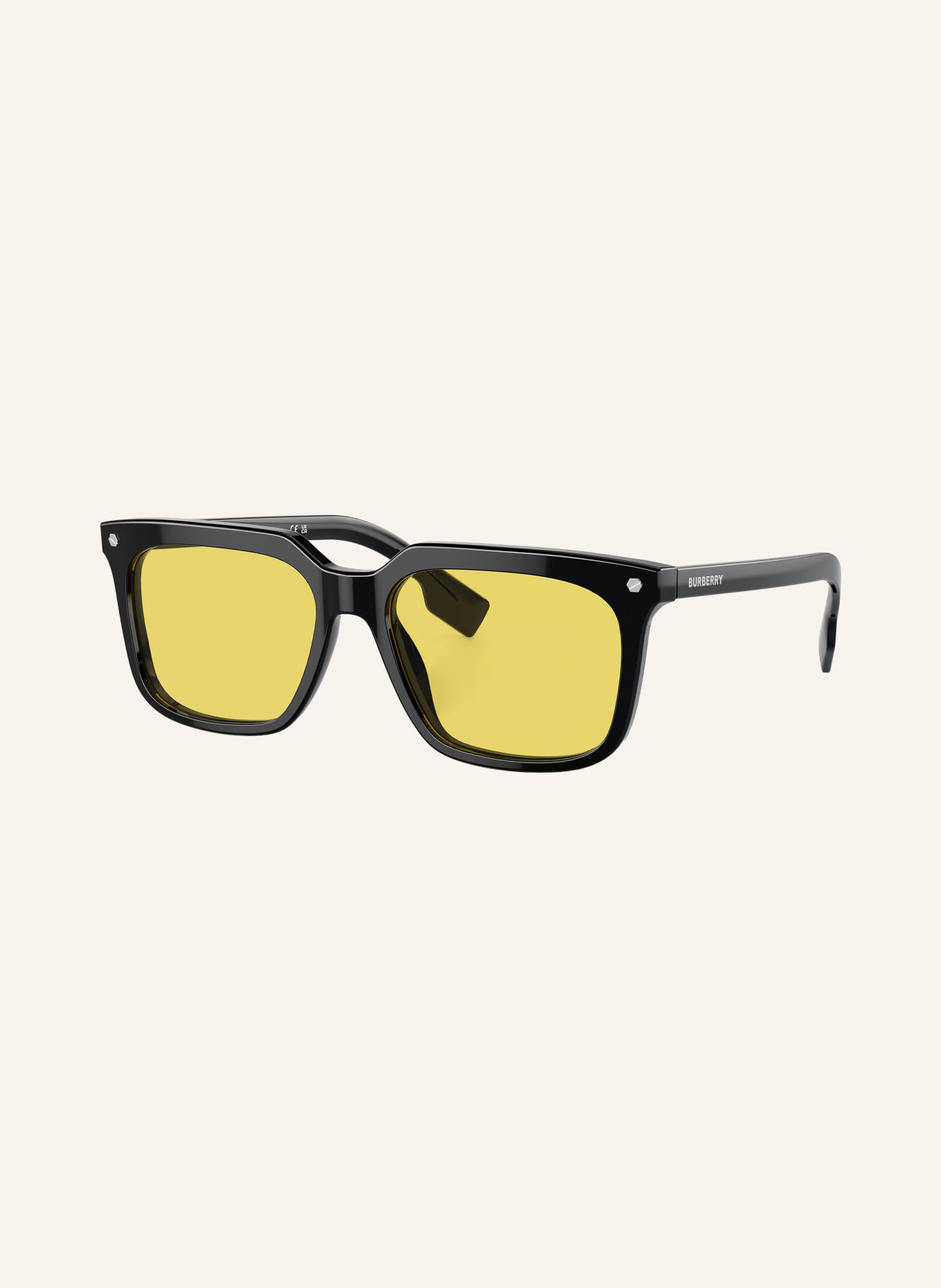 BURBERRY Sonnenbrille BE4337F CARNABY: SCHWARZ/ GELB