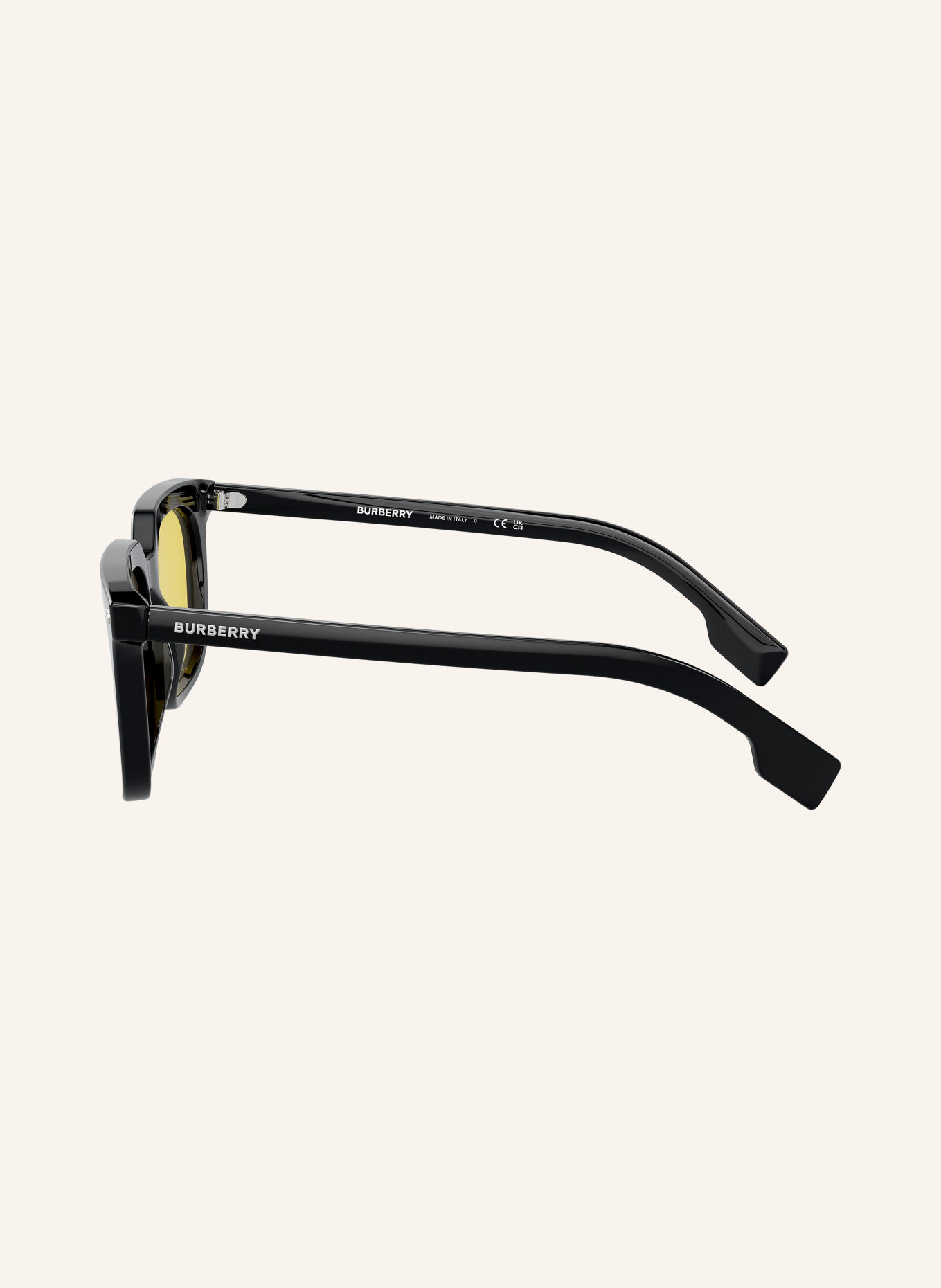 BURBERRY Sonnenbrille BE4337F CARNABY: SCHWARZ/ GELB
