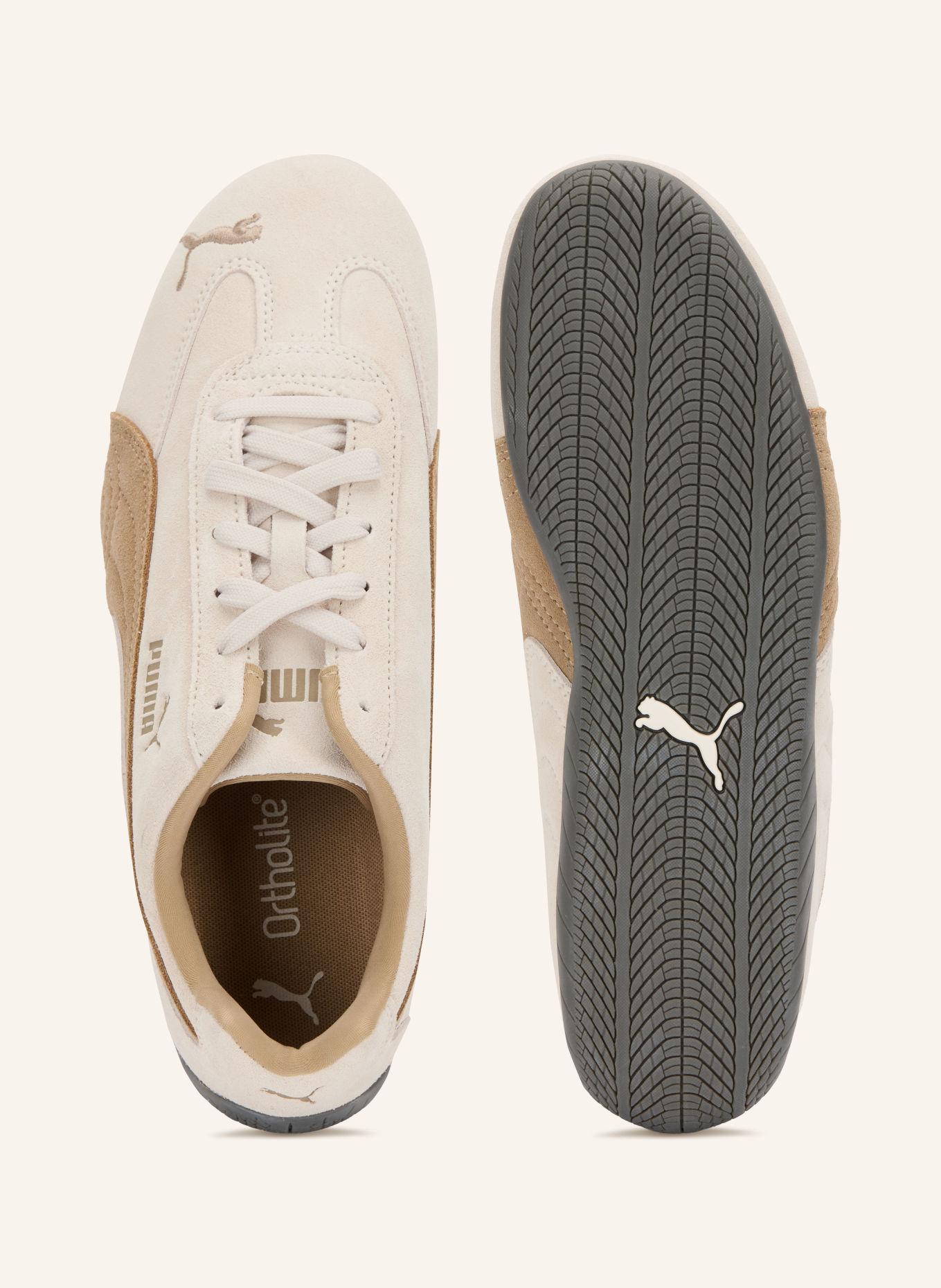 PUMA SPEEDCAT OG sneakers: BEIGE / CAMEL