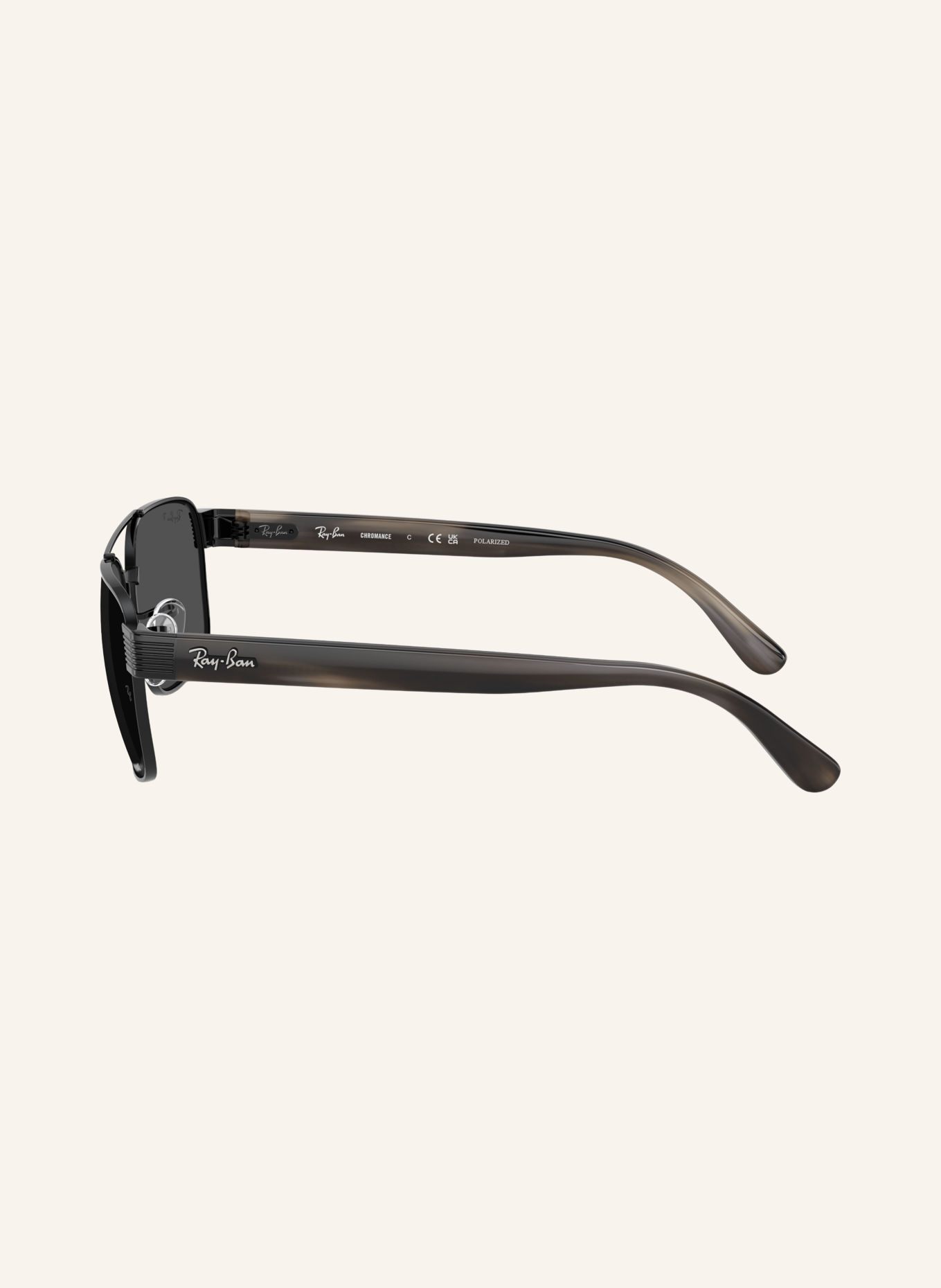 Ray-Ban Zonnebril RB3751CH: ZWART/ POLAR DONKERGRIJS