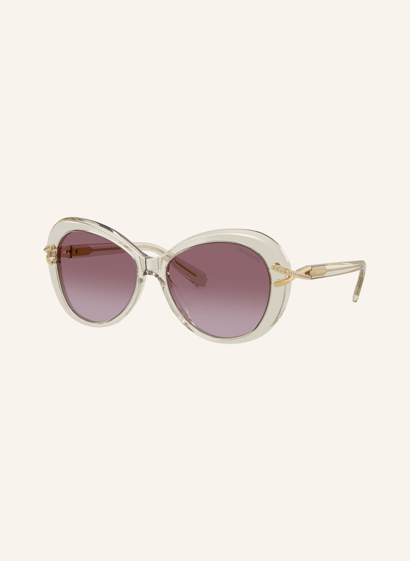 SWAROVSKI Zonnebril SK6026: BEIGE/PAARS VERLOOP