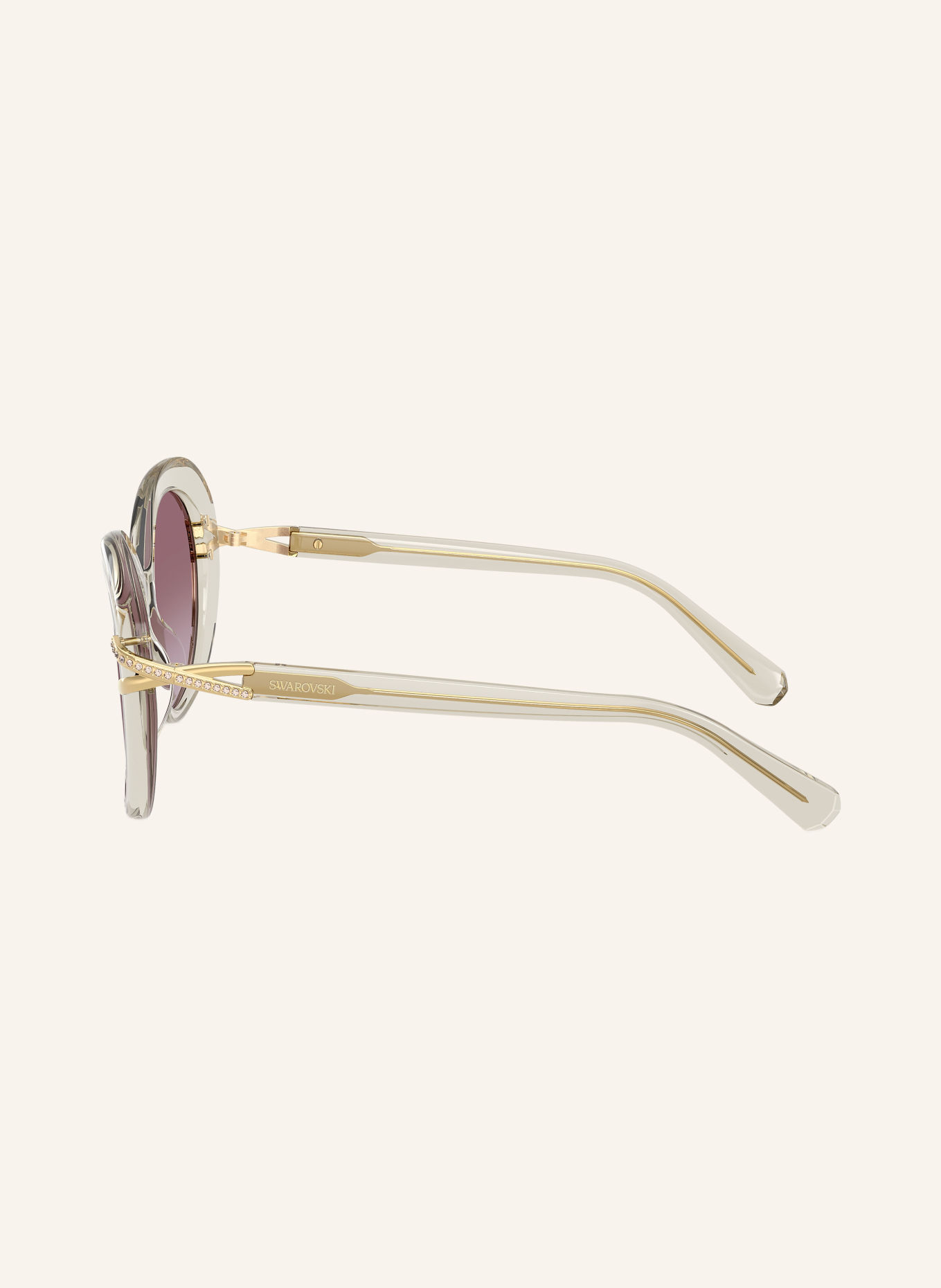 SWAROVSKI Zonnebril SK6026: BEIGE/PAARS VERLOOP