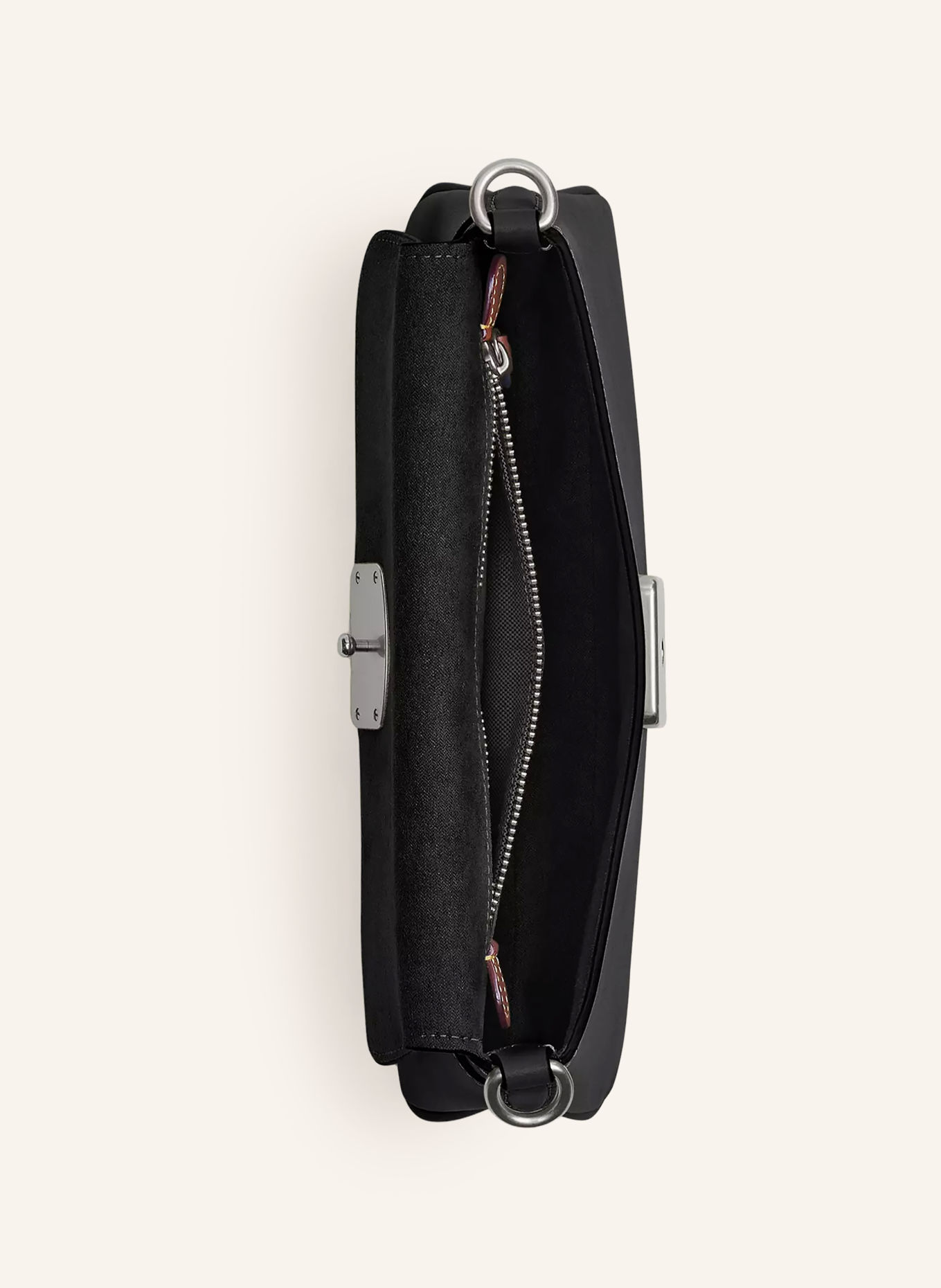 COACH Schoudertas JET: ZWART / ZILVER