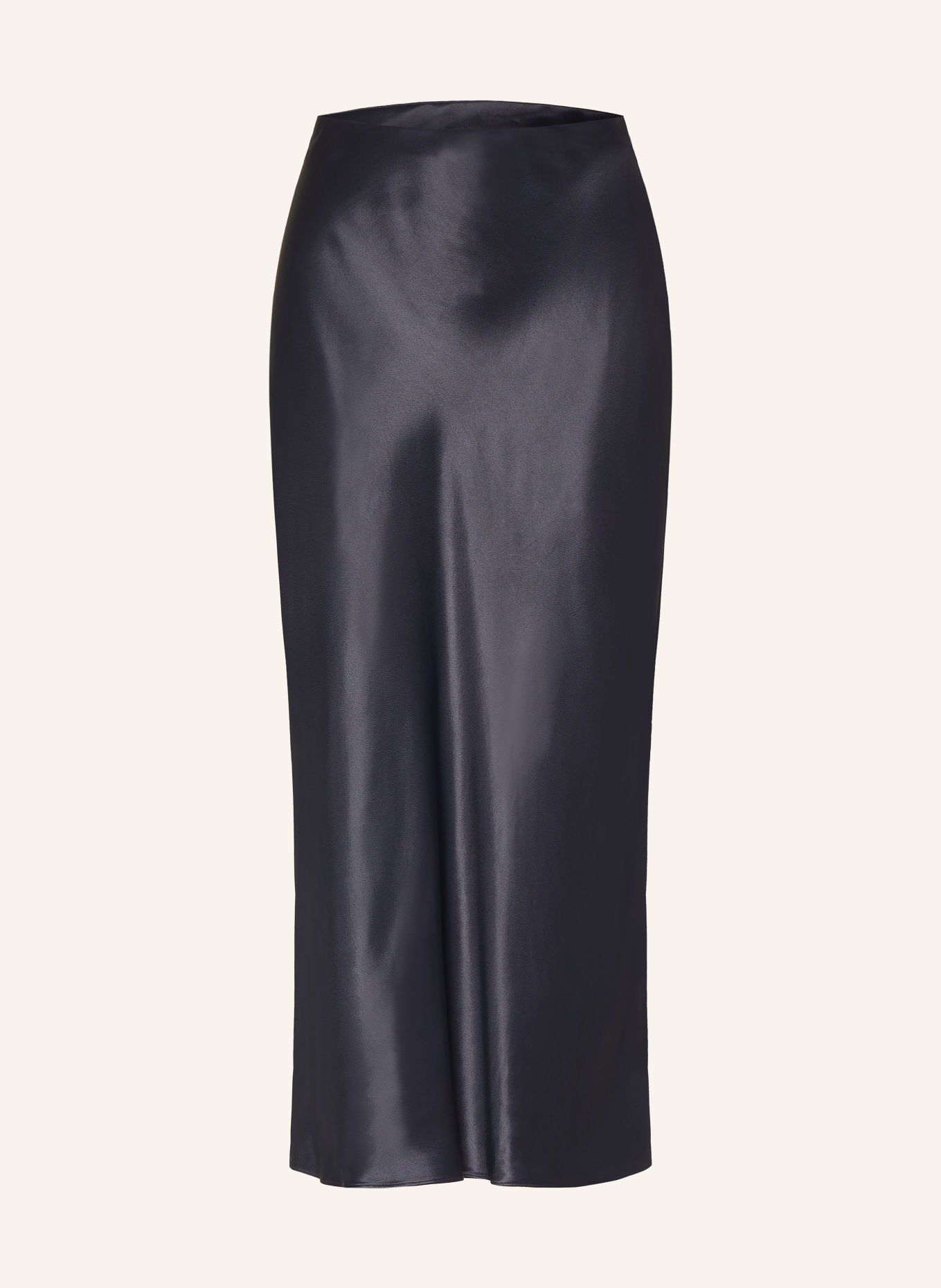 BOSS VESATIE satin skirt: DARK BLUE