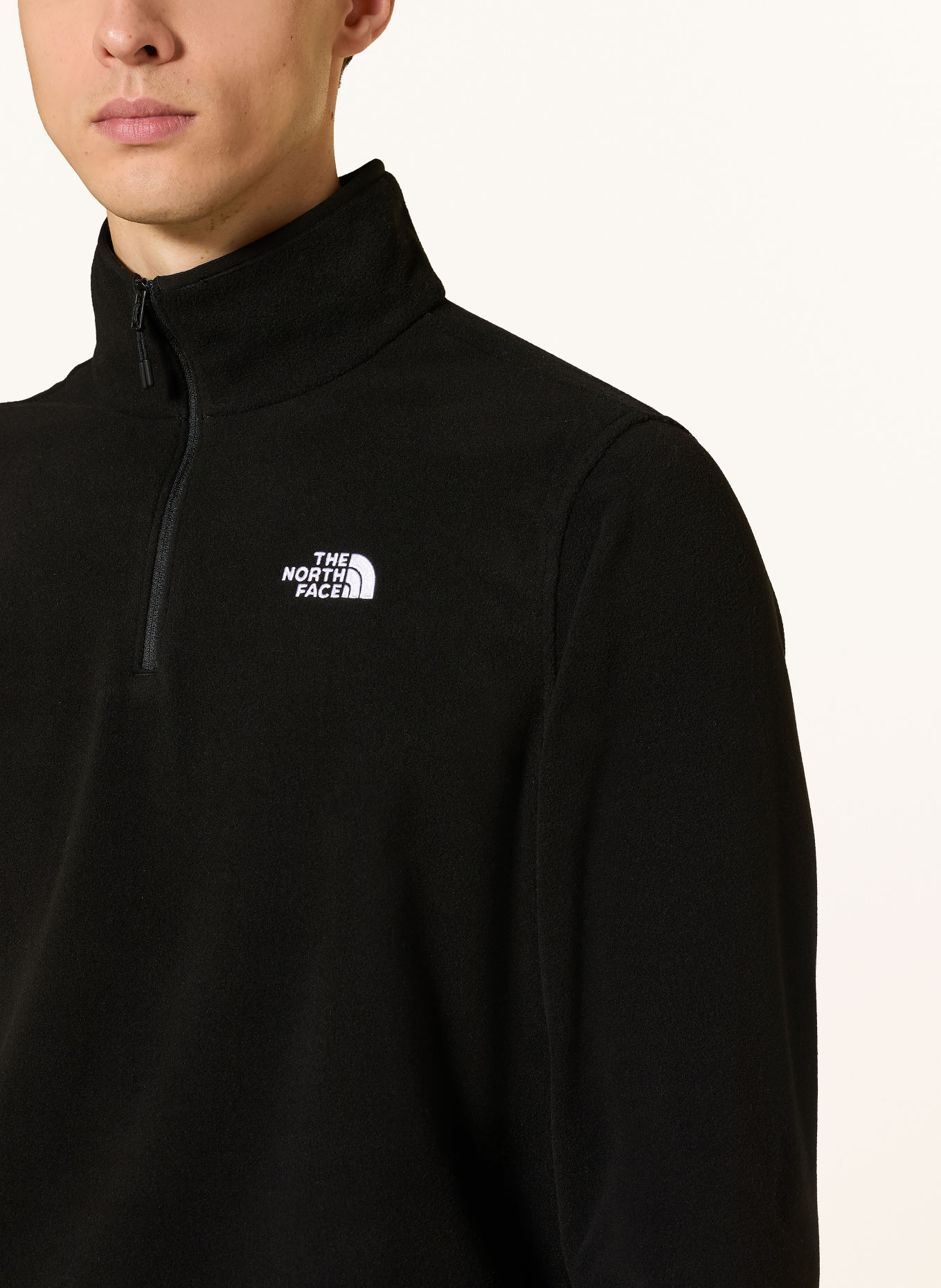 THE NORTH FACE GLACIER fleece troyer: BLACK
