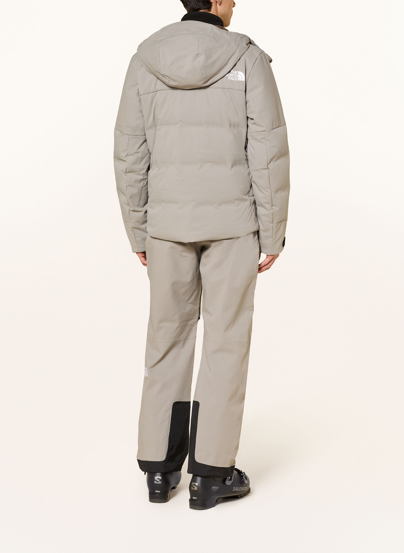 THE NORTH FACE CIRQUE down ski jacket: GRAY / WHITE / BLACK
