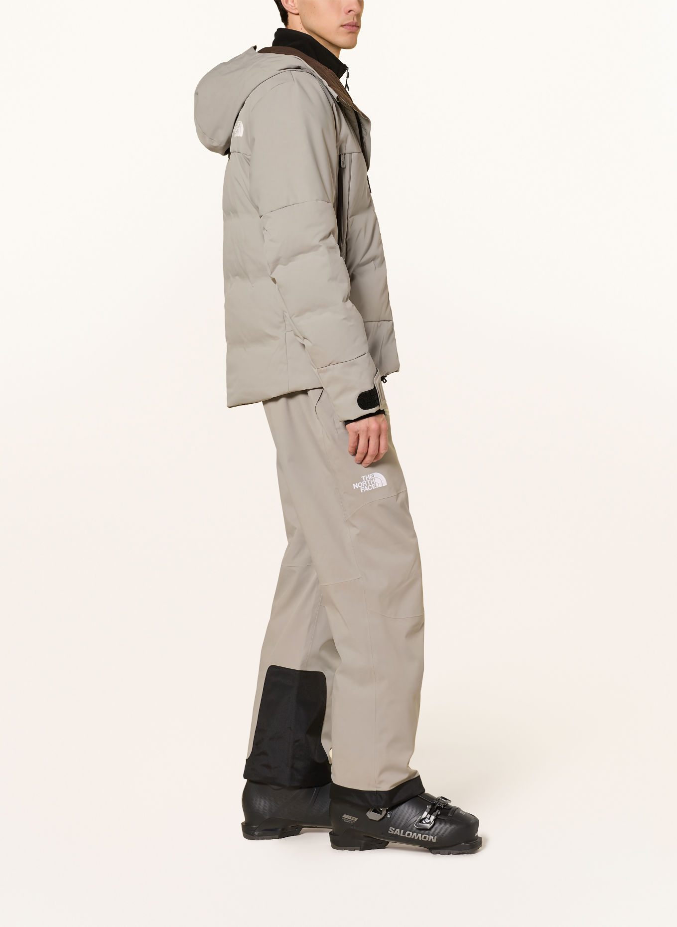 THE NORTH FACE CIRQUE down ski jacket: GRAY / WHITE / BLACK
