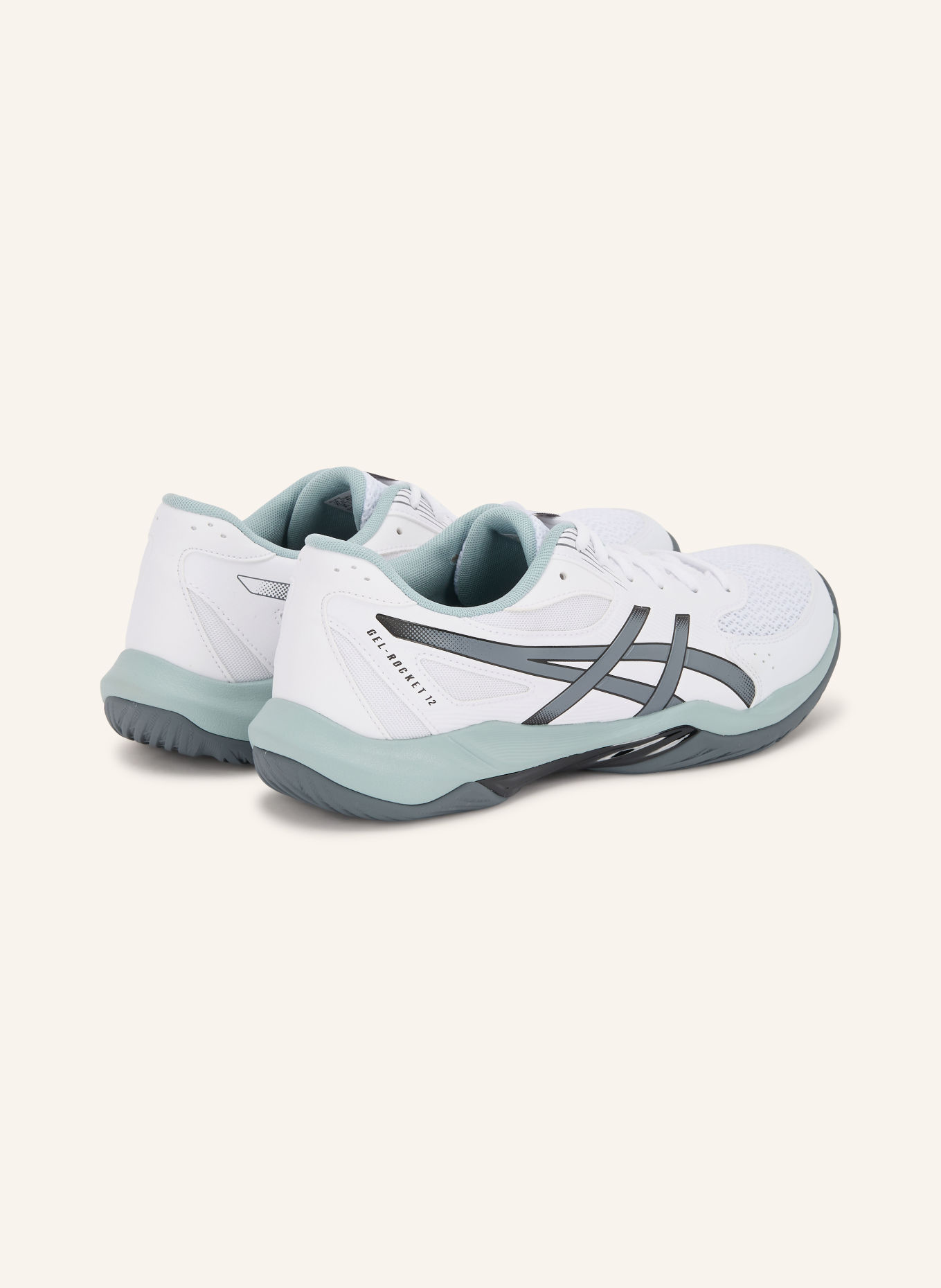 ASICS Indendørssko GEL-ROCKET 12: HVID / MØRKEGRÅ / LYSEGRØN