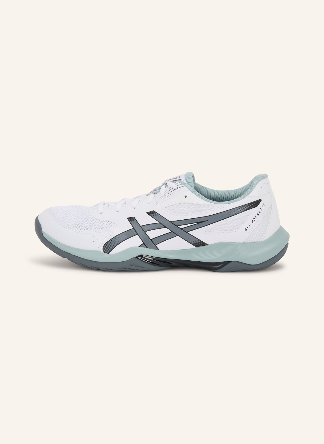 ASICS Indendørssko GEL-ROCKET 12: HVID / MØRKEGRÅ / LYSEGRØN