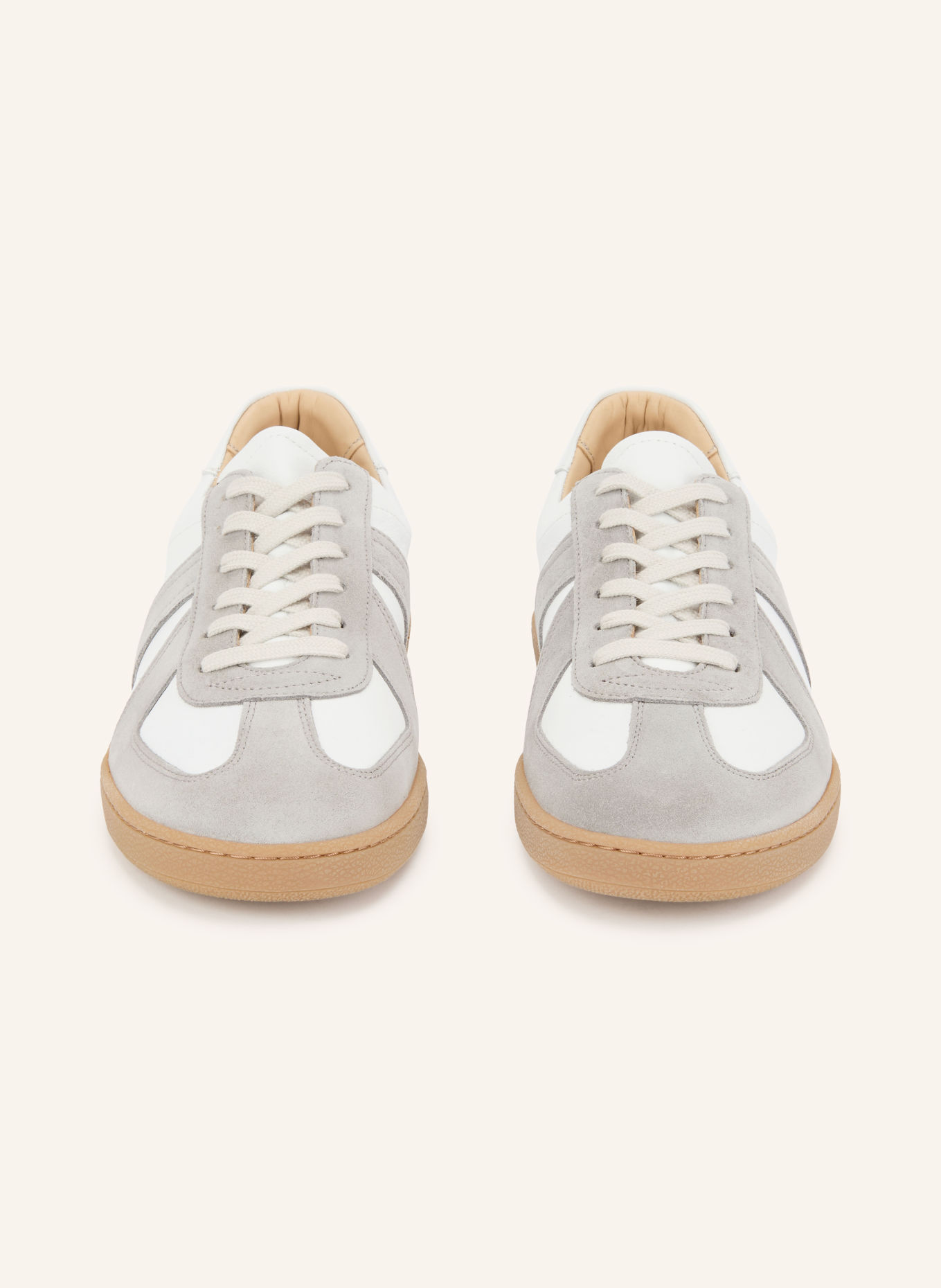 PAUL Sneaker: WIT / LICHTGRIJS