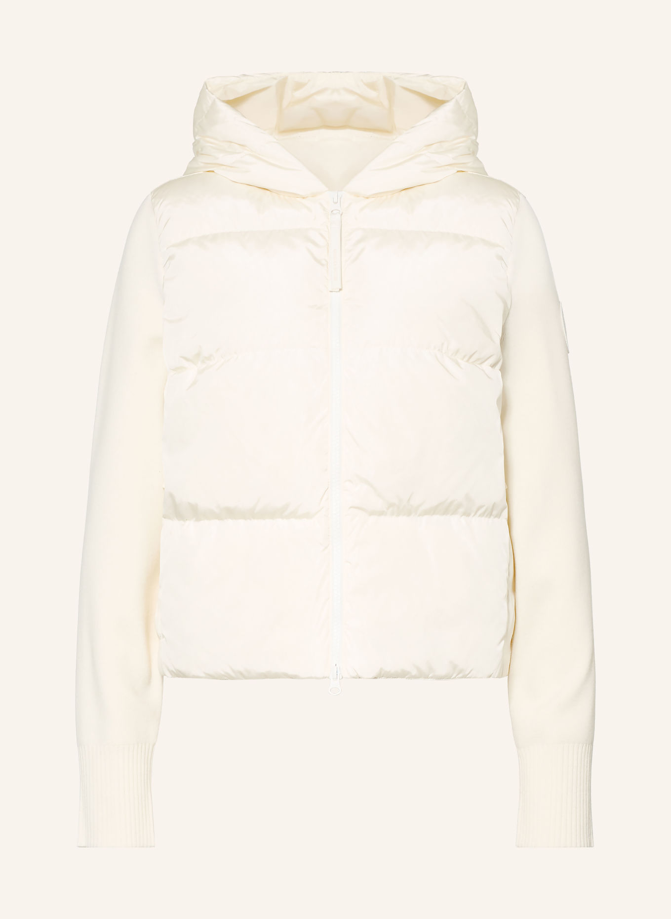 CANADA GOOSE Jacheta din puf HYBRIDGE® din material mixt: CREM