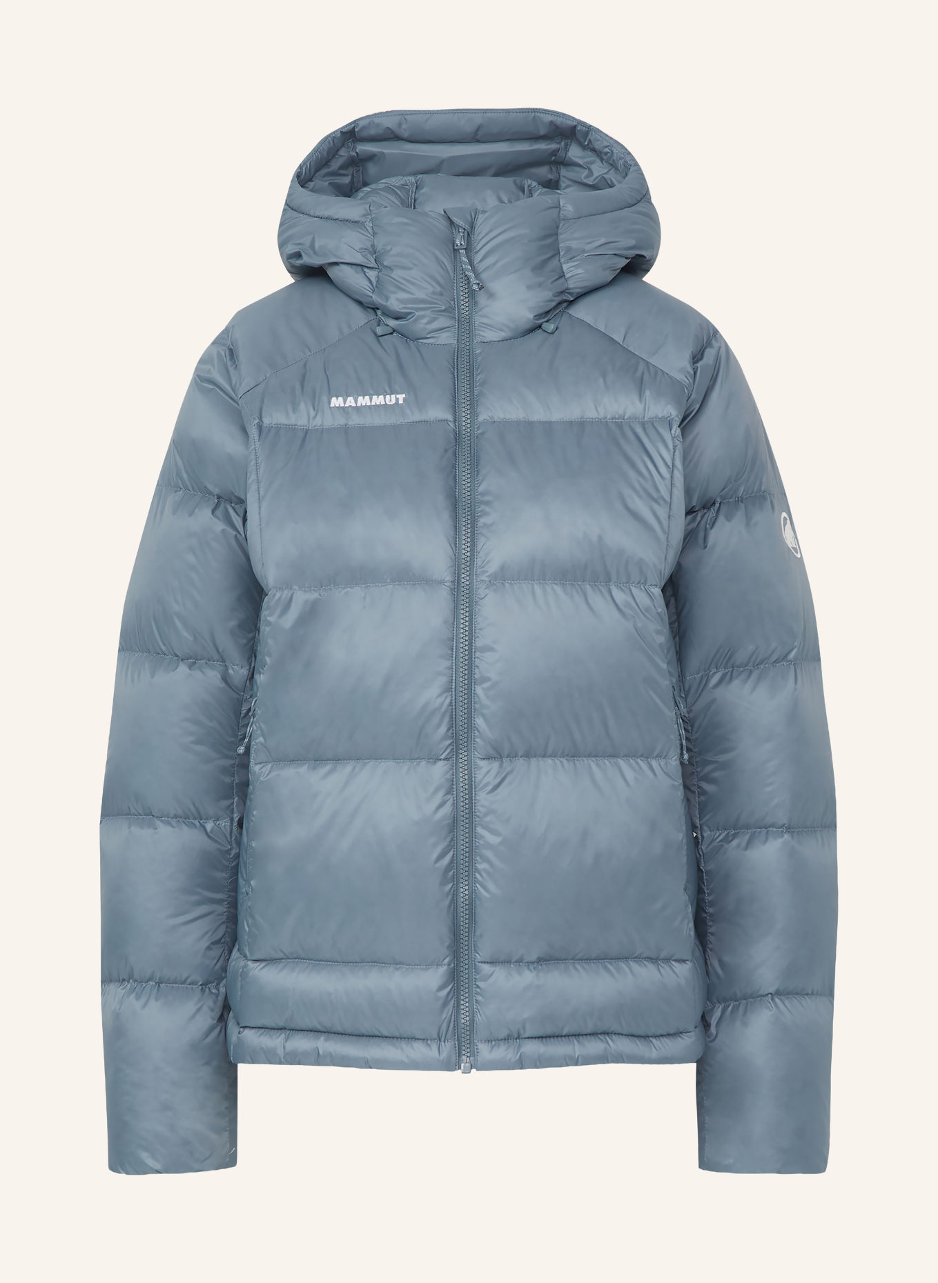 MAMMUT GLACIER GLOW IN down jackets: BLUE GRAY / WHITE