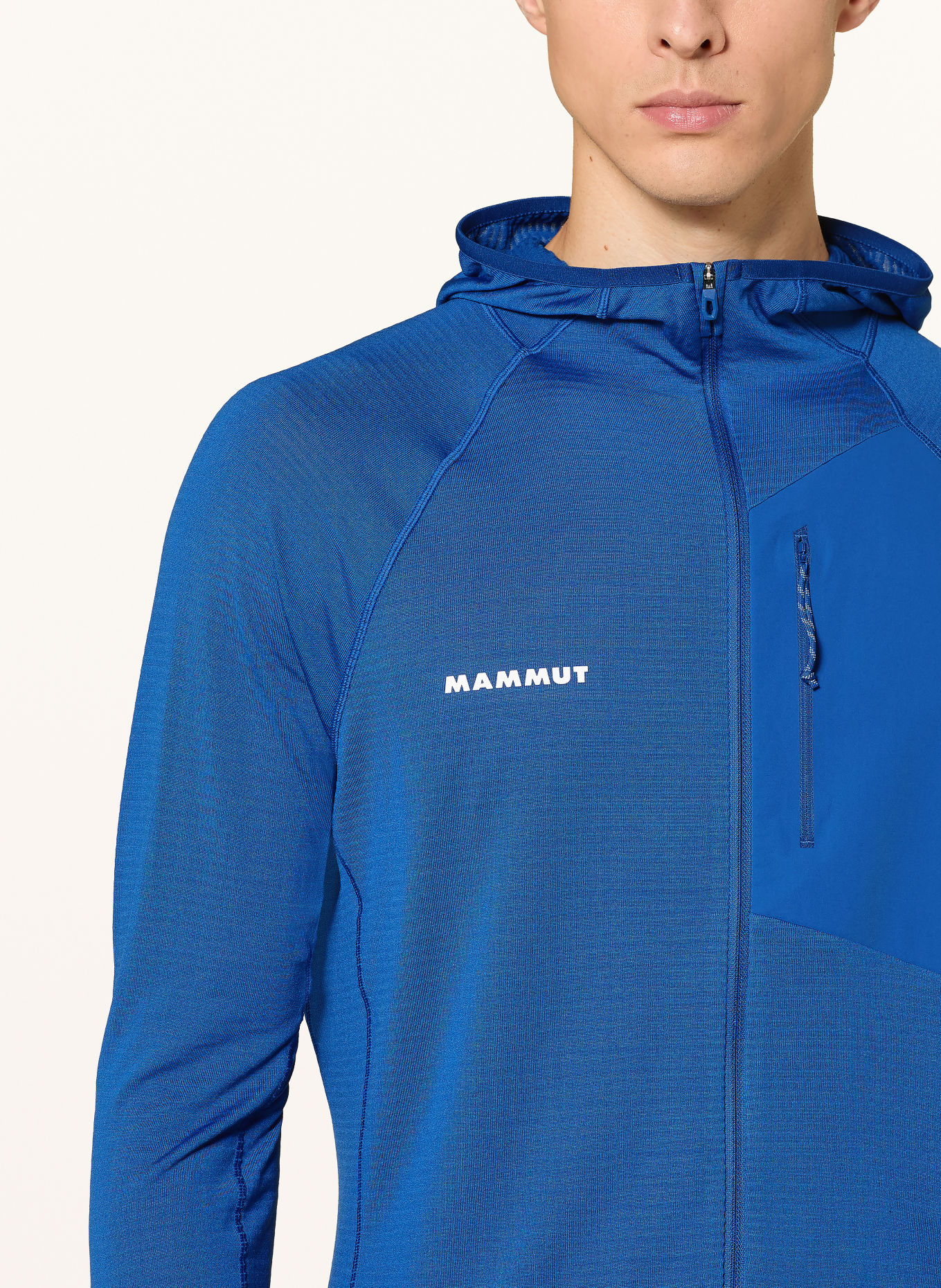 MAMMUT Midlayer AENERGY LIGHT HOODED: BLUE