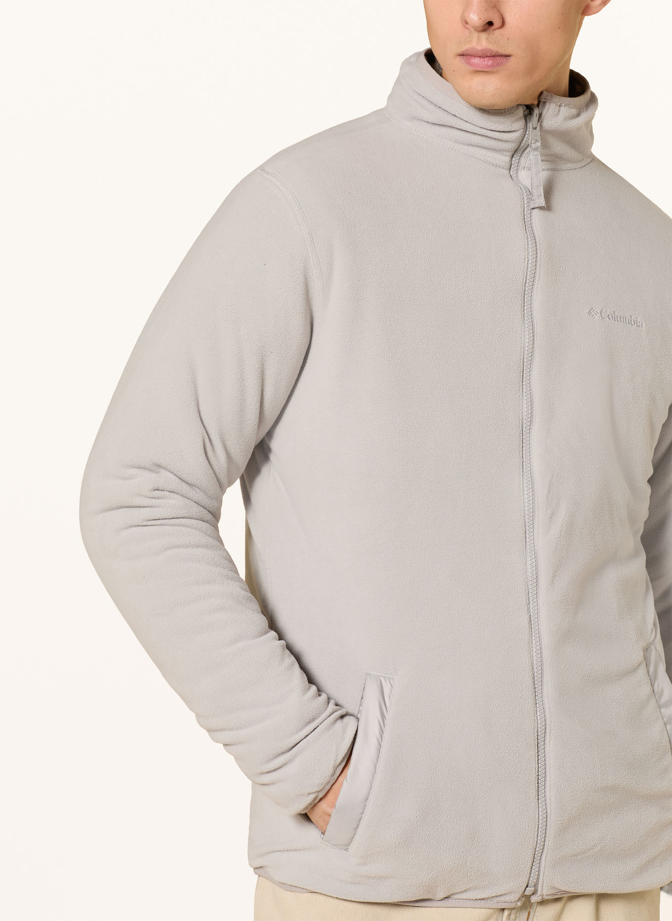 Columbia WINTER PASS™ Fleecejas, omkeerbaar: BEIGE / ZWART