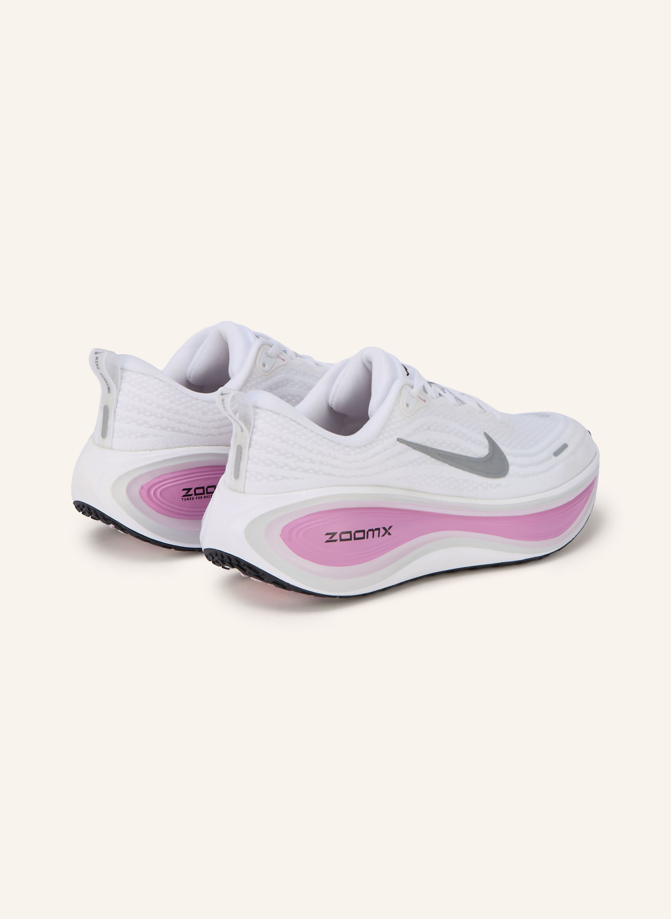 Nike VOMERO PLUS running shoes: WHITE / SILVER / LIGHT PURPLE