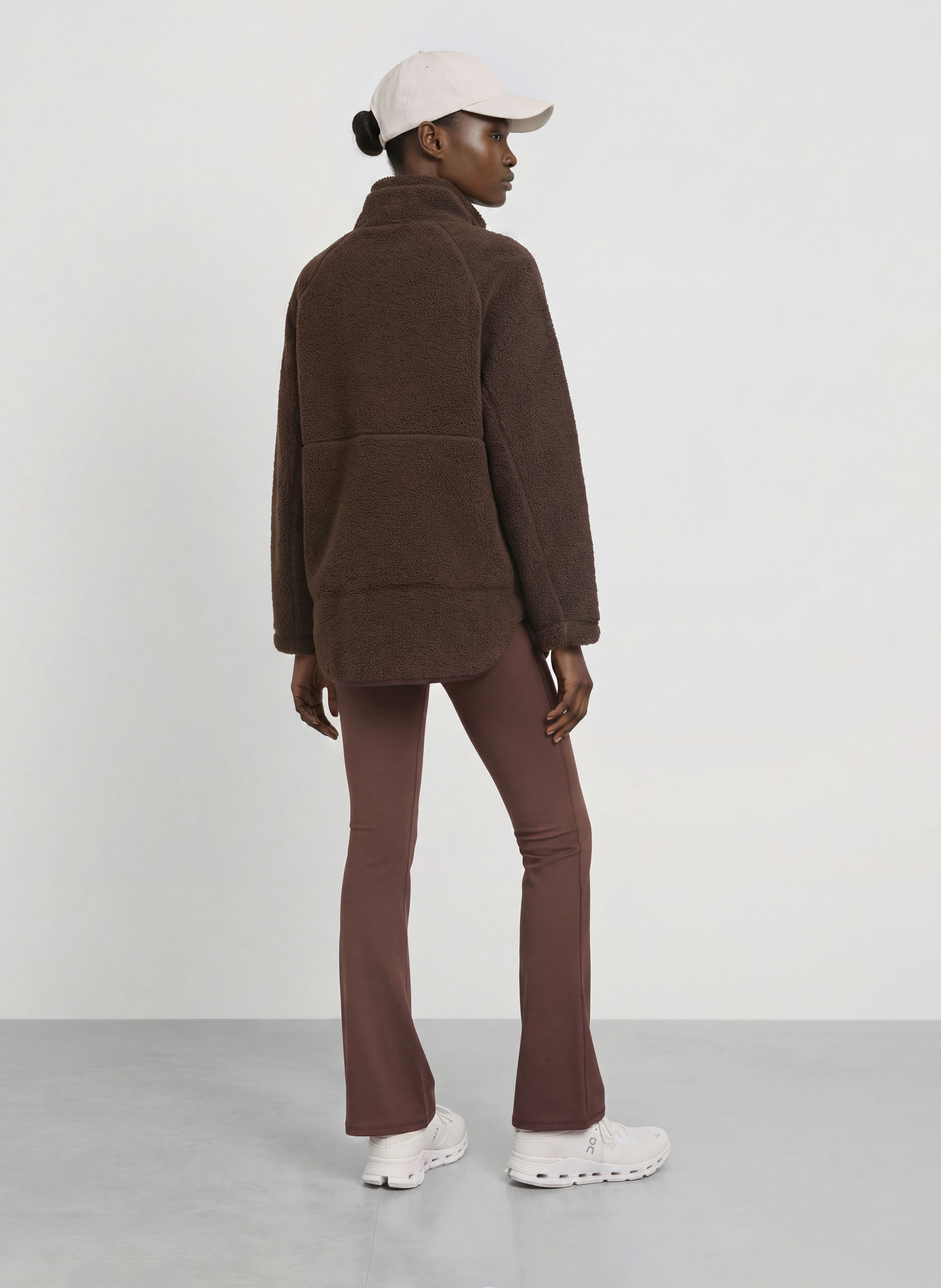 RÖHNISCH CLOUD PILE fleece jacket: DARK BROWN