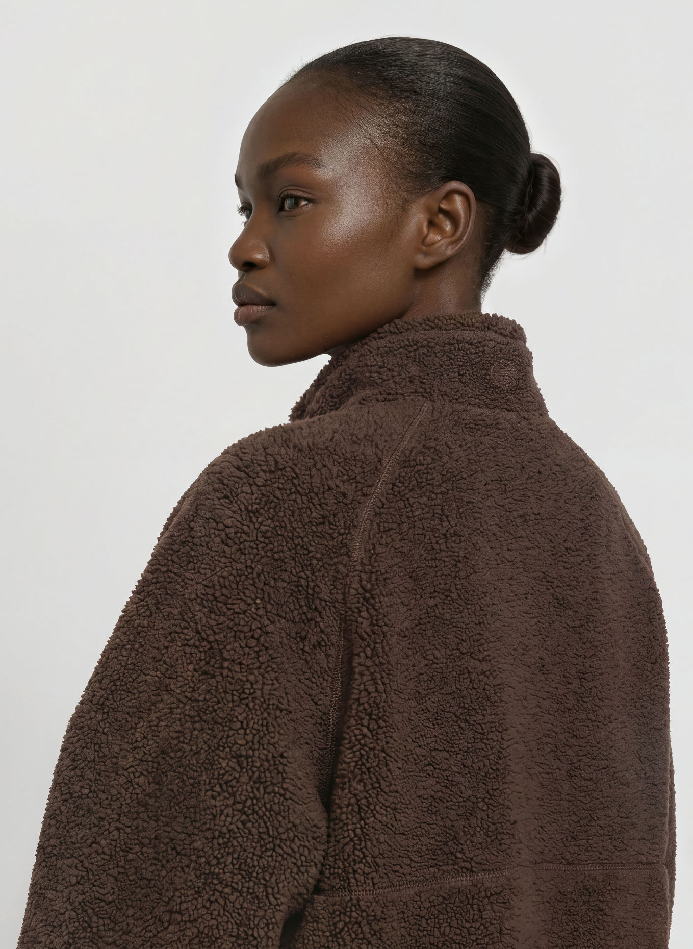 RÖHNISCH CLOUD PILE fleece jacket: DARK BROWN