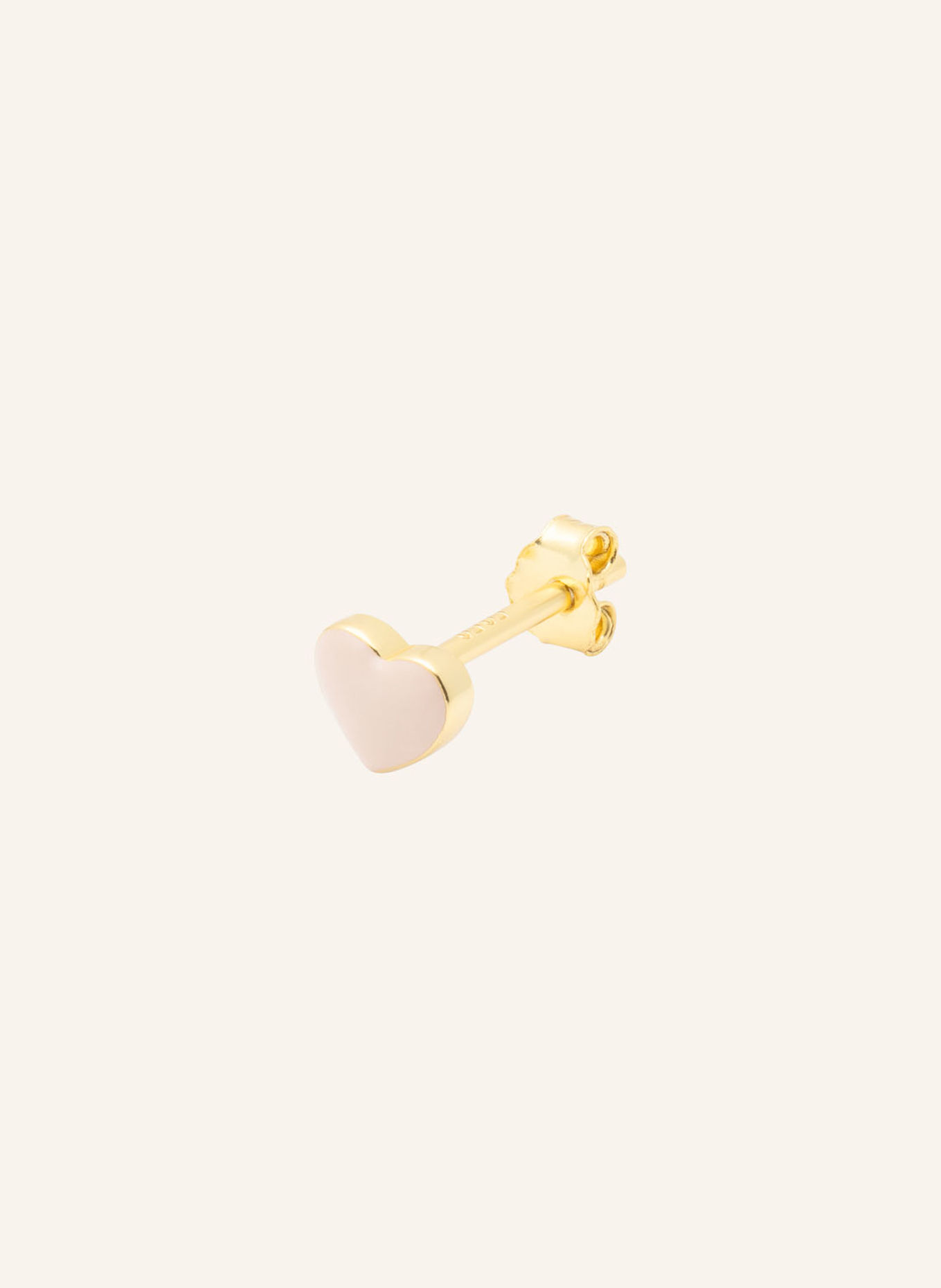 LULU Copenhagen Ohrstecker LOVE U aus 925er Sterlingsilber: GOLD