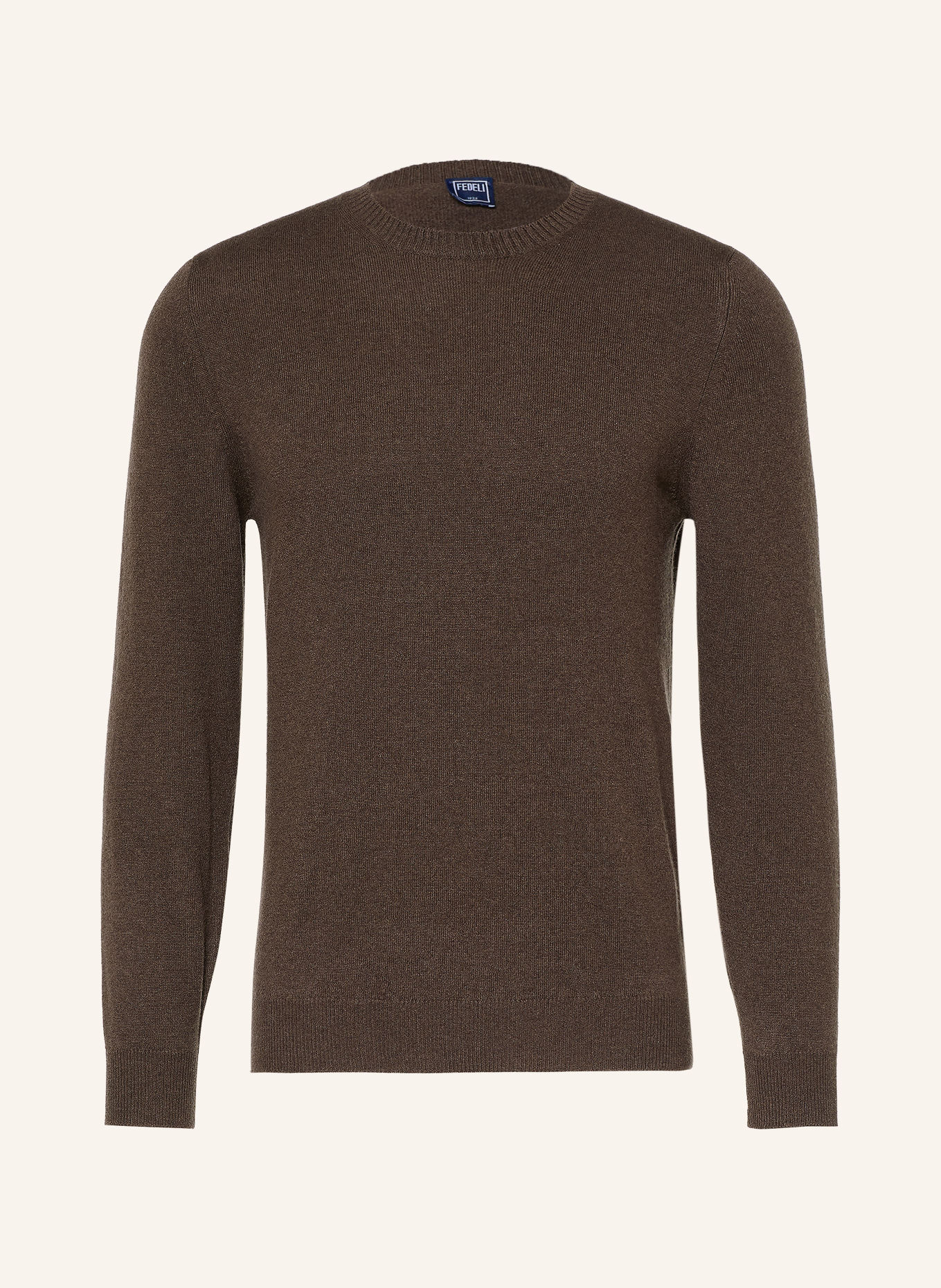 FEDELI Cashmere sweater: DARK BROWN