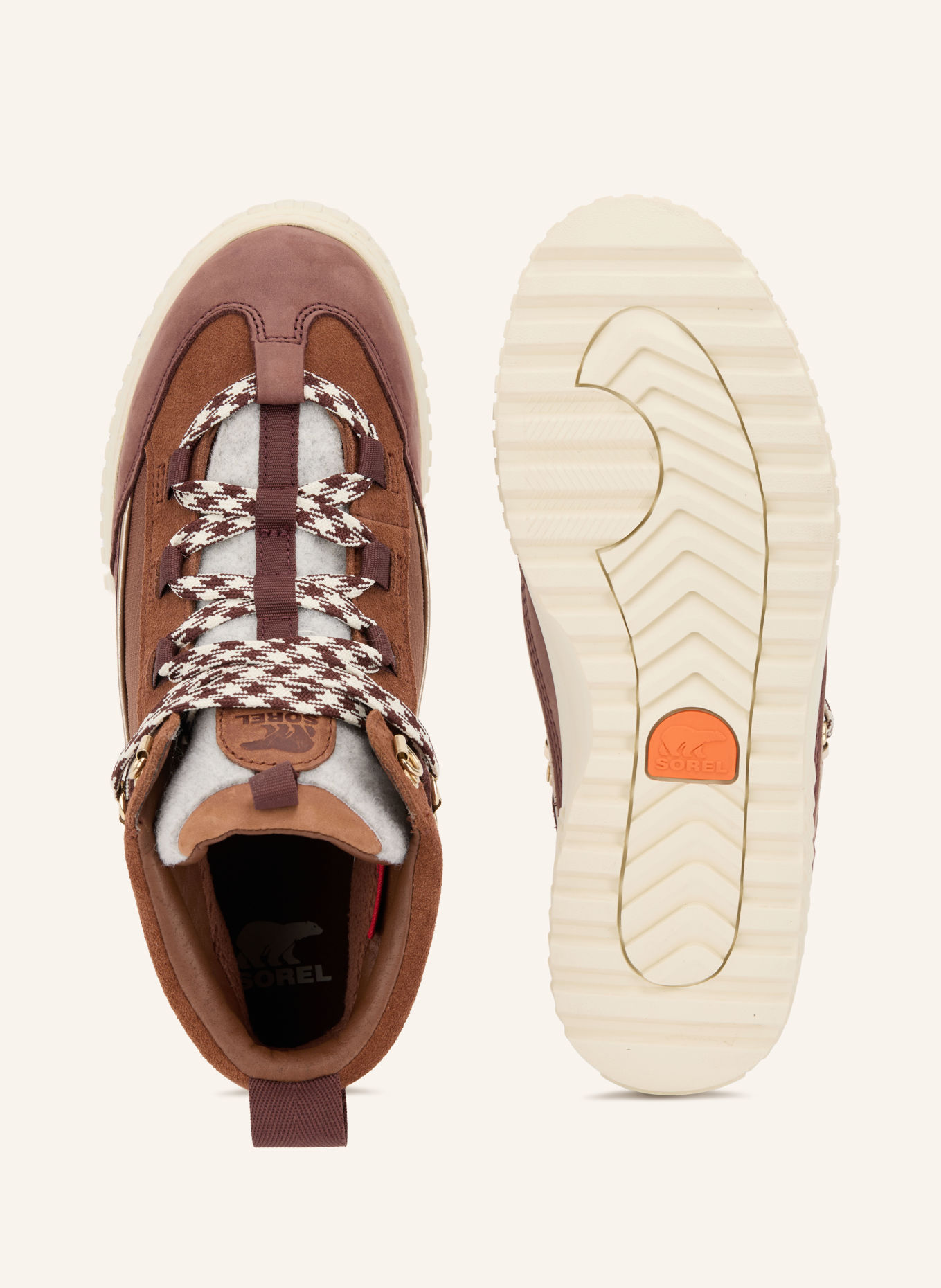 SOREL Lace-up boots ONA AVE™ PEAK BOOT: BROWN / LIGHT GRAY