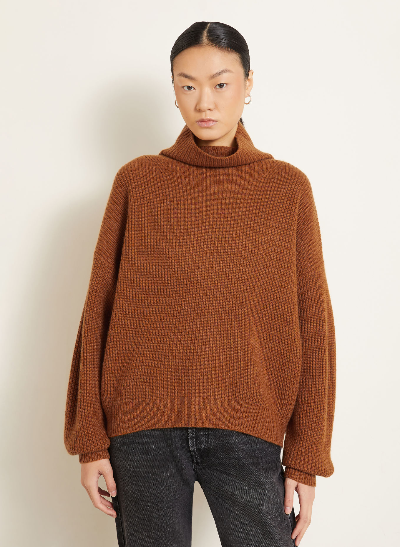 ISABEL MARANT Pull BROOKE avec cachemire: MARRON