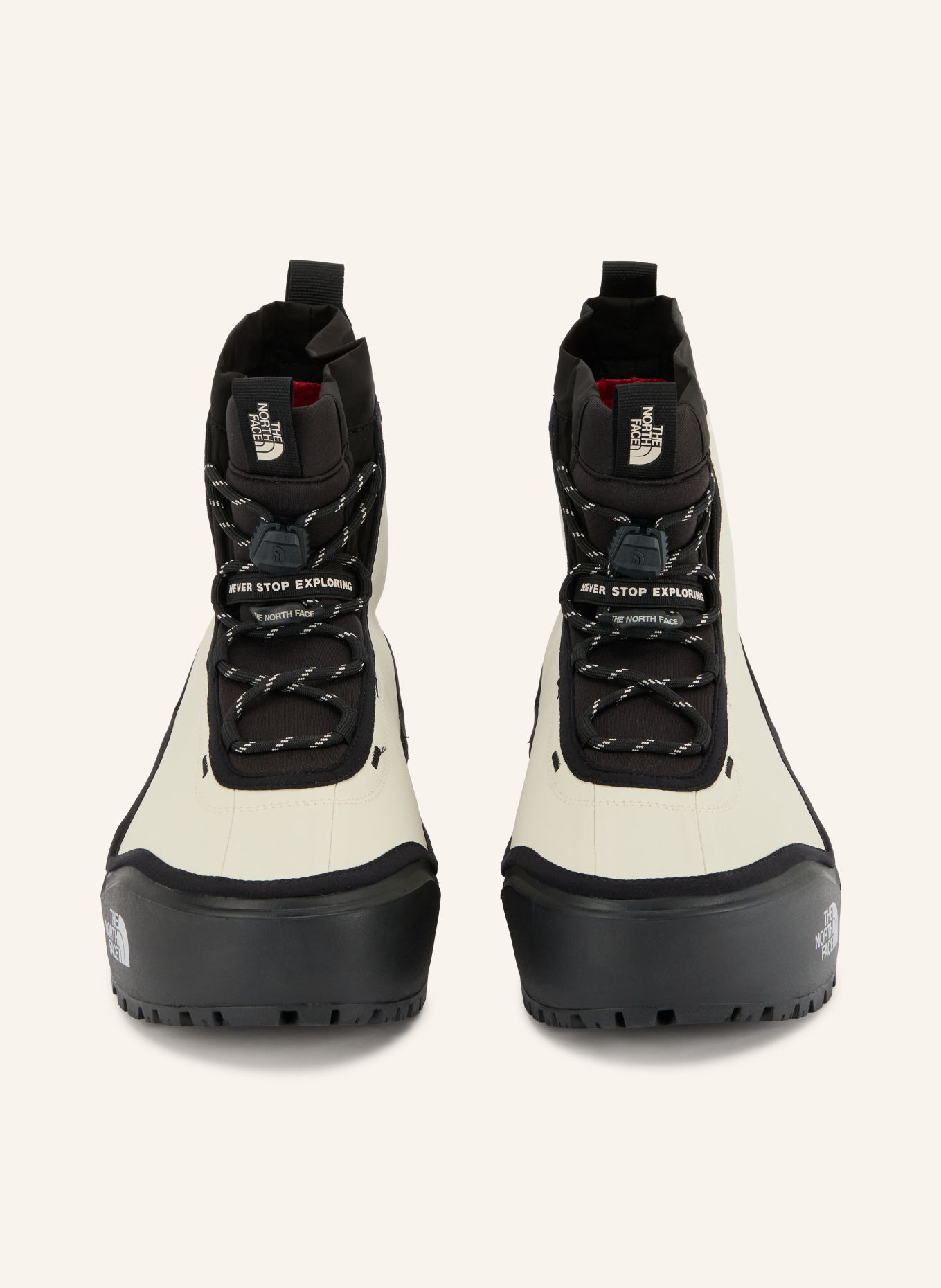 THE NORTH FACE BASE CAMP 100 boots: CREAM / BLACK