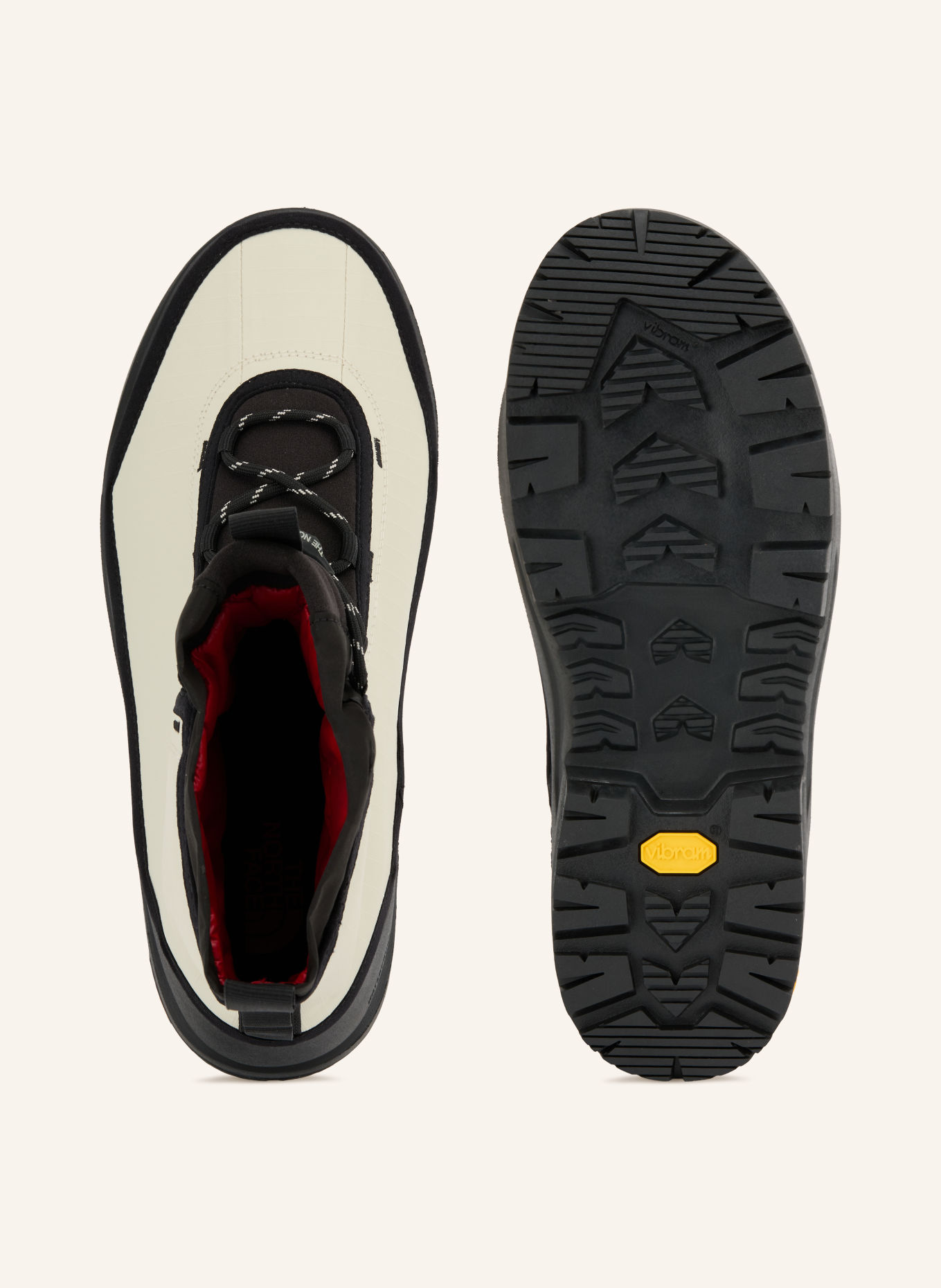 THE NORTH FACE BASE CAMP 100 boots: CREAM / BLACK